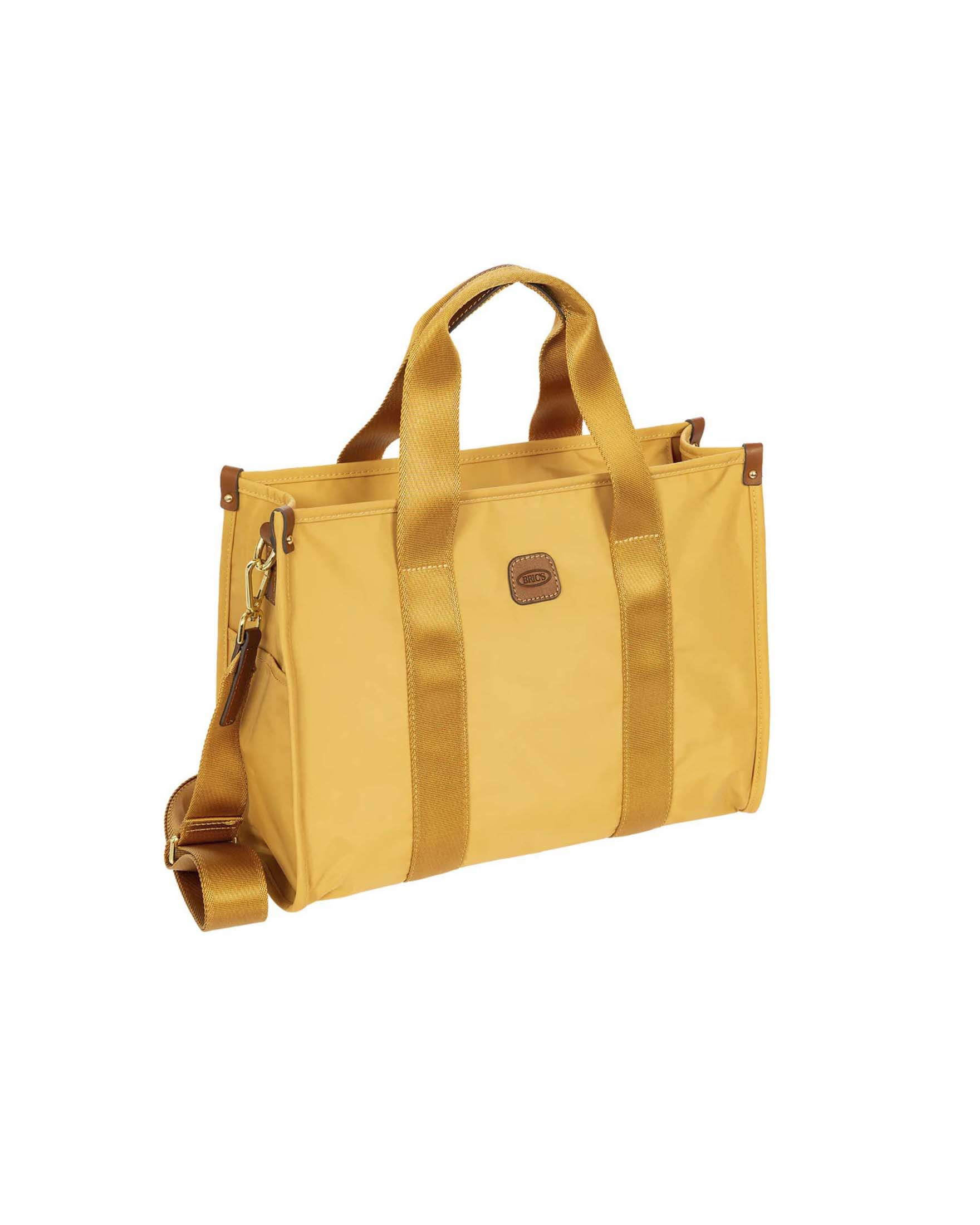 Opera Bag X-Collection Bric's ocra in tessuto impermeabile con chiusura zip image
