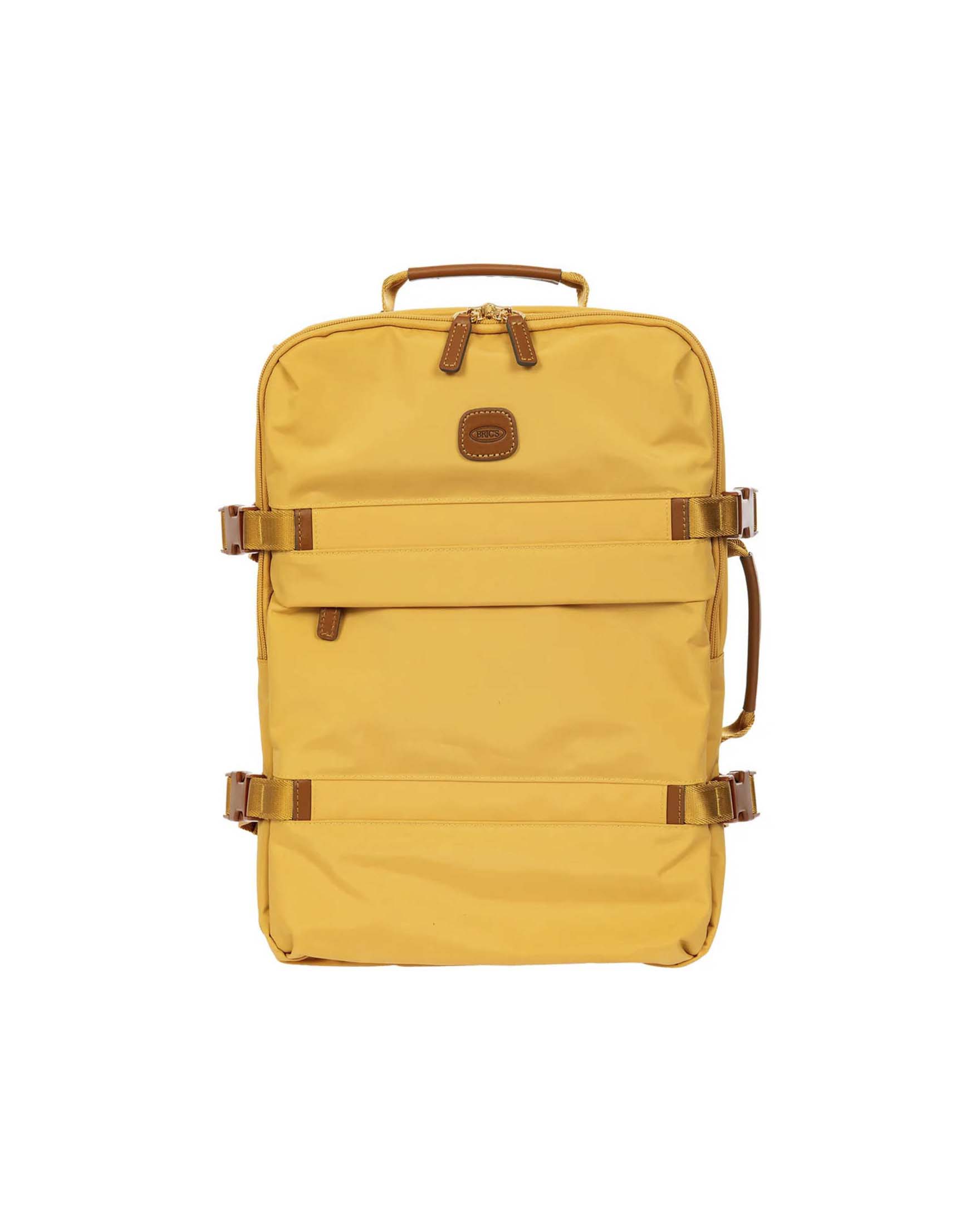 Zaino Organizzato X-Collection ocra in tessuto impermeabile