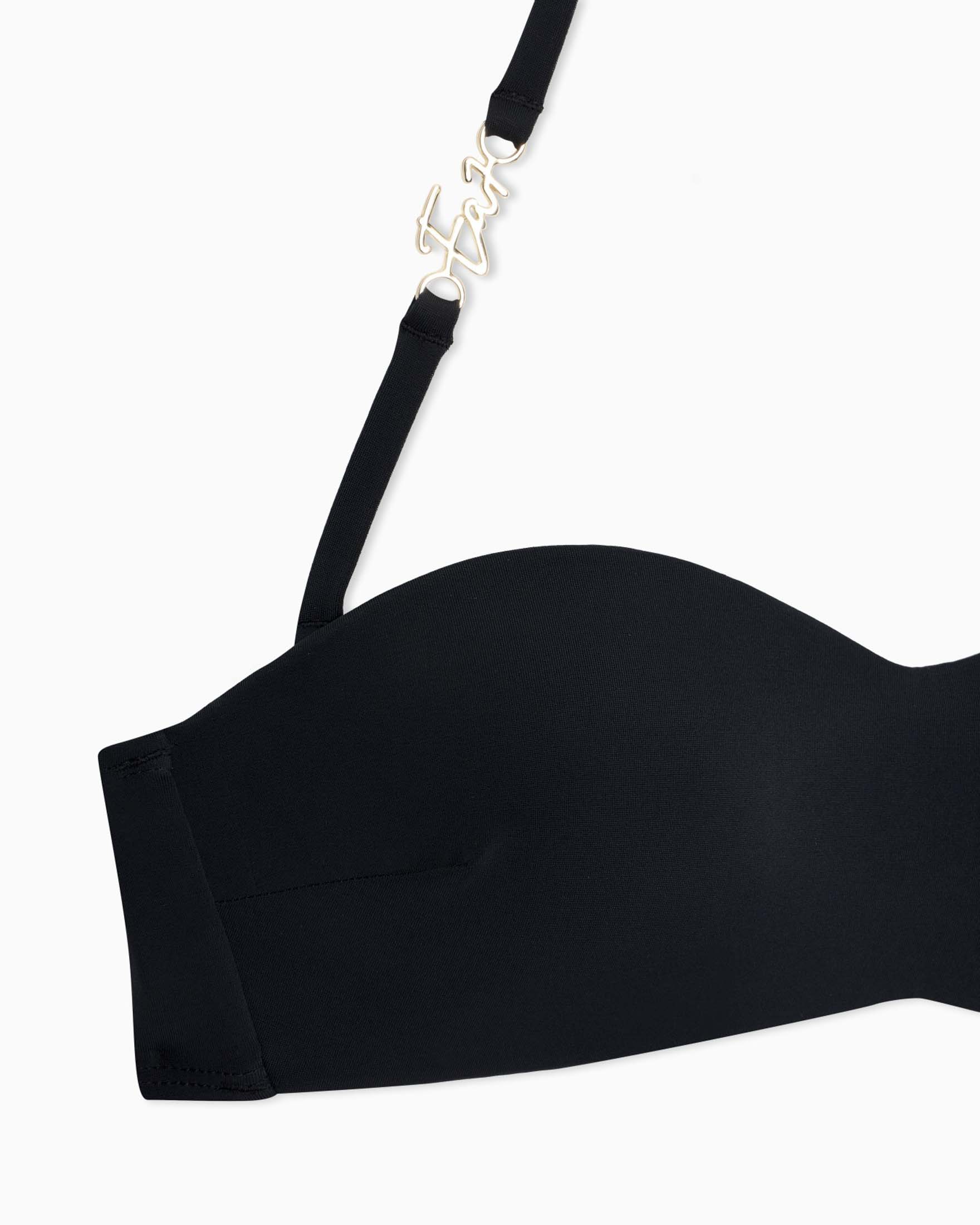 Bikini EA7 Mare nero con reggiseno a fascia e slip image