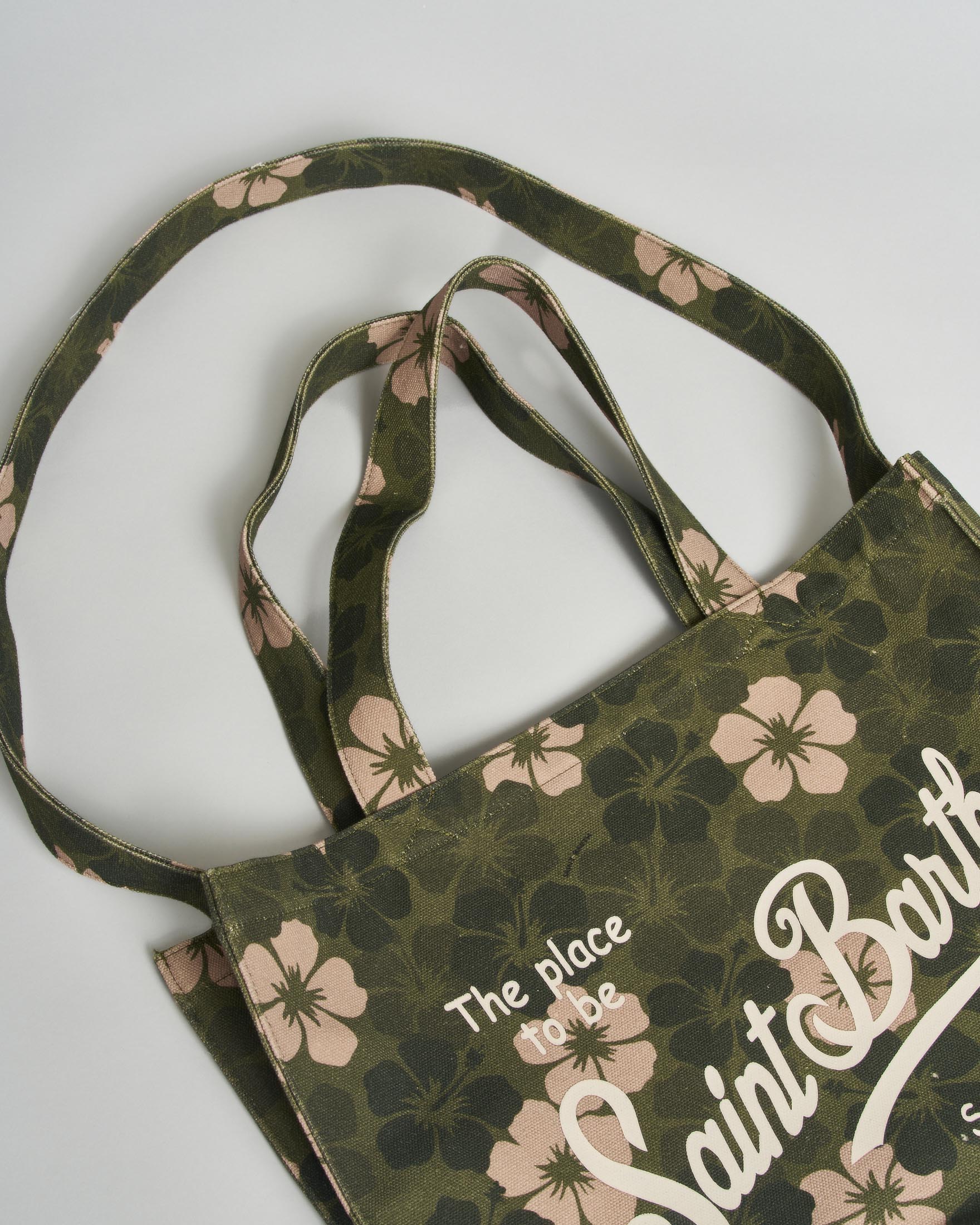 Borsa Essential MC2 Saint Barth in canvas toile de jouy ibisco image