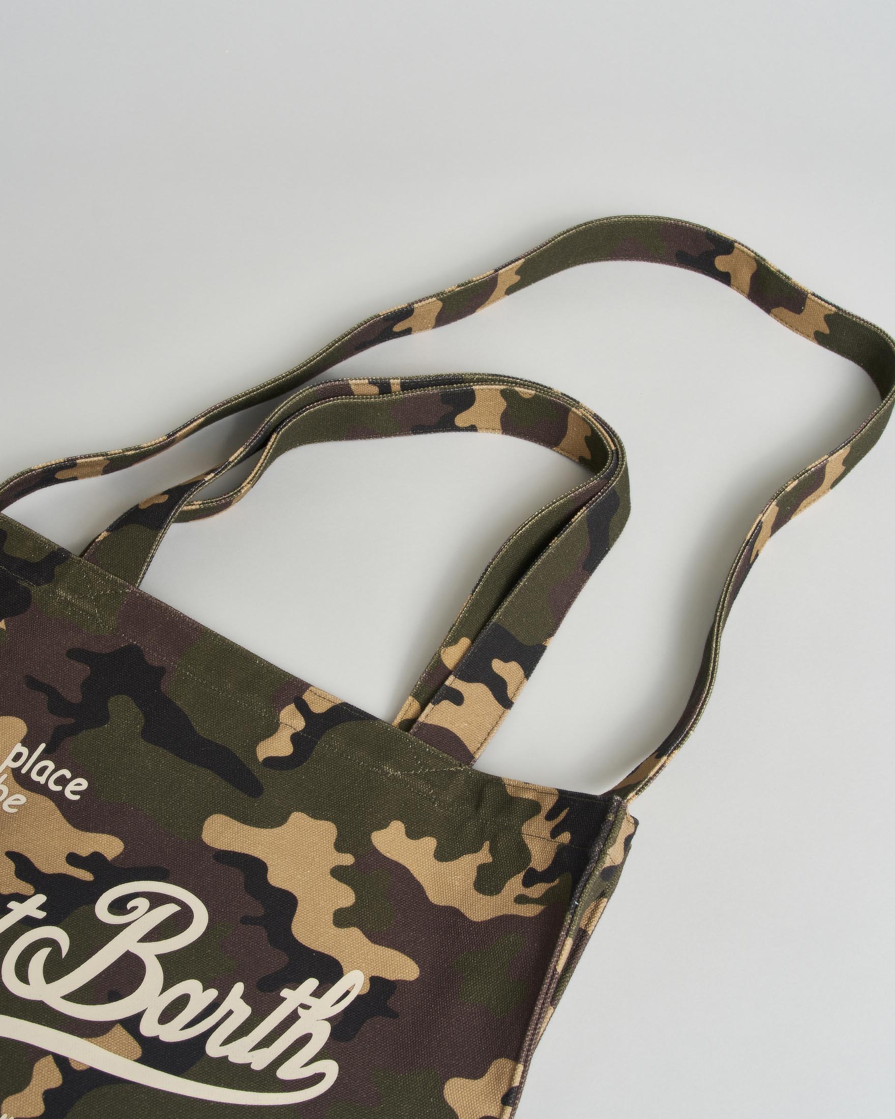 Borsa Essential MC2 Saint Barth in canvas toile de jouy mimetico image