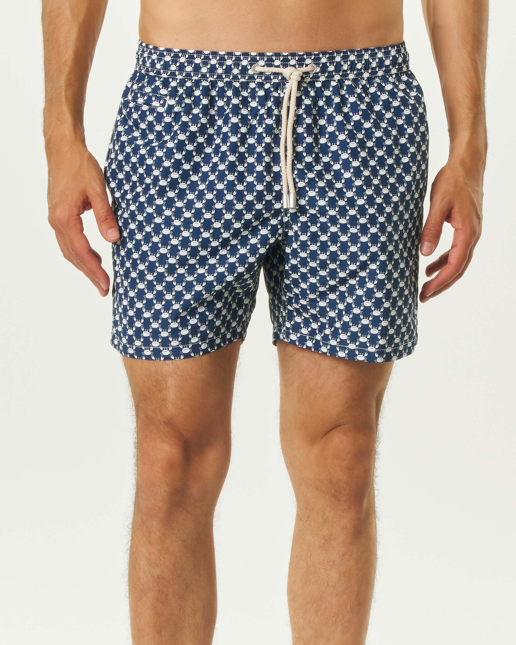 Boxer mare blu MC2 Saint Barth con stampa granchietti