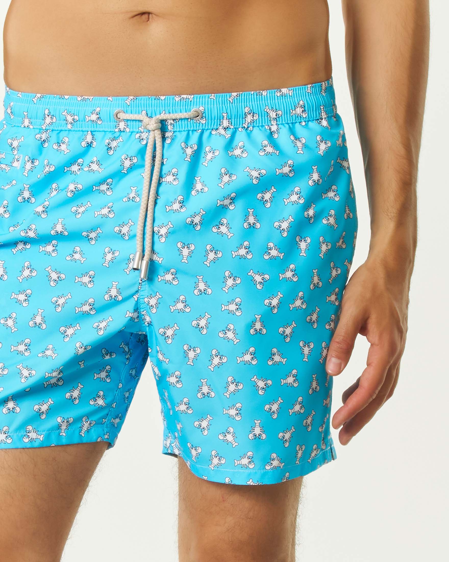 Boxer mare celeste MC2 Saint Barth con stampa aragoste bianche image