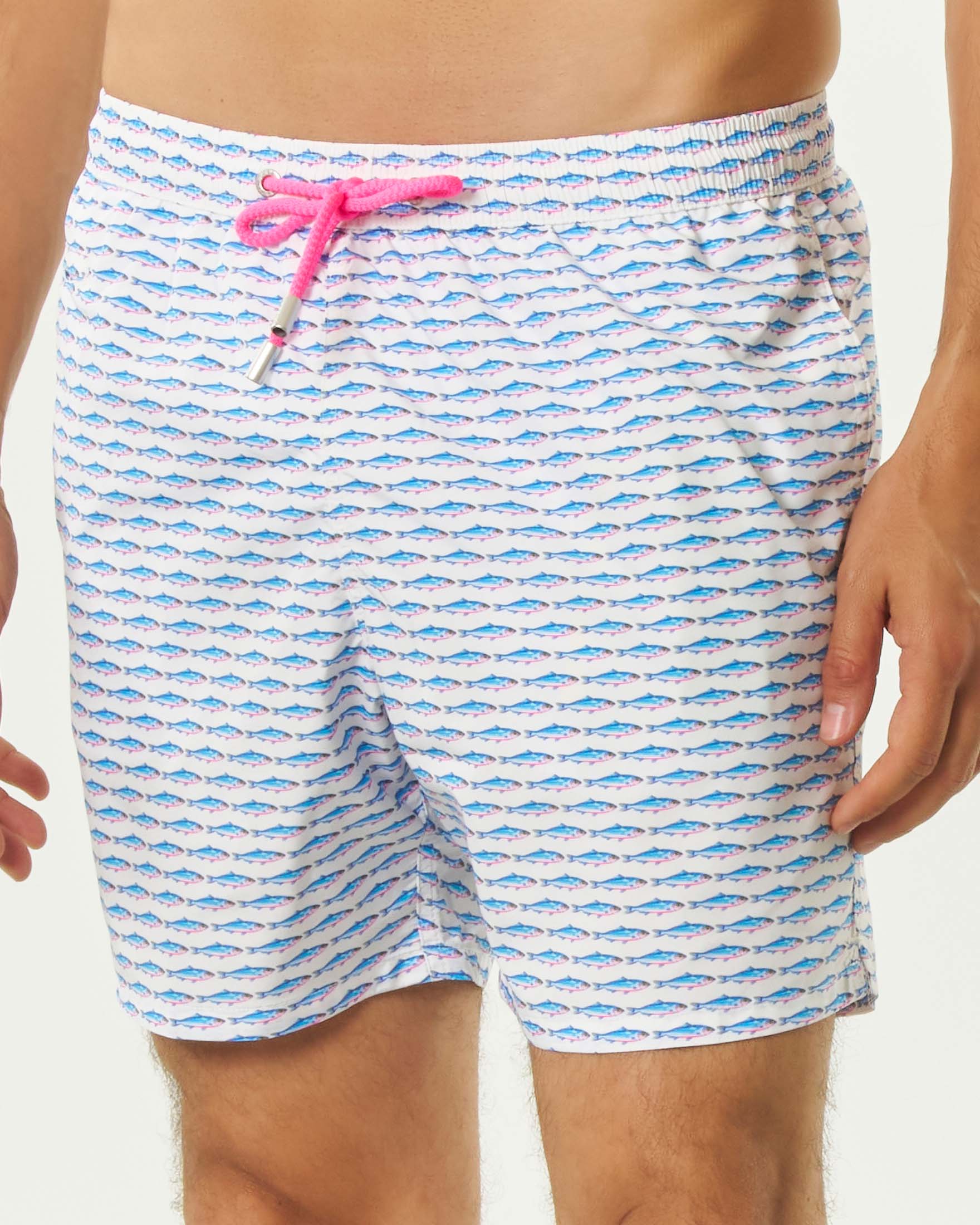 Boxer mare bianco MC2 Saint Barth con stampa sardine image
