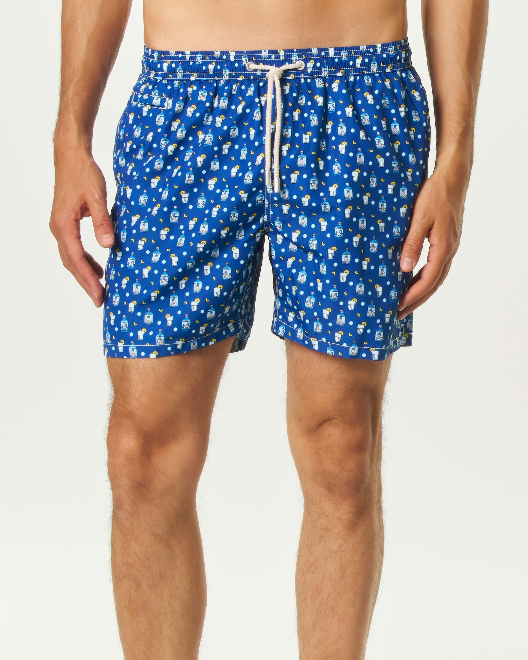Boxer mare blu MC2 Saint Barth con stampa sexy Gin