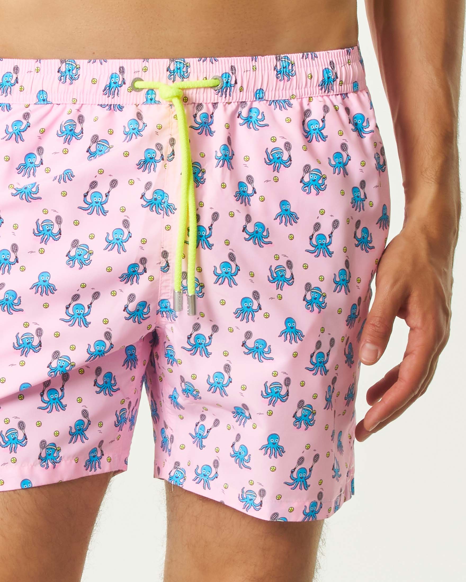 Boxer mare rosa MC2 Saint Barth con stampa tennis octopus image