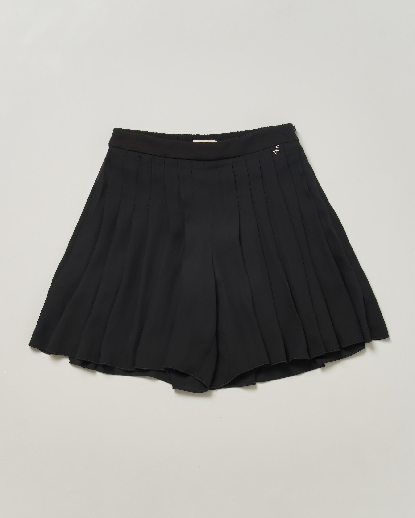 Short nero Kocca plisettato