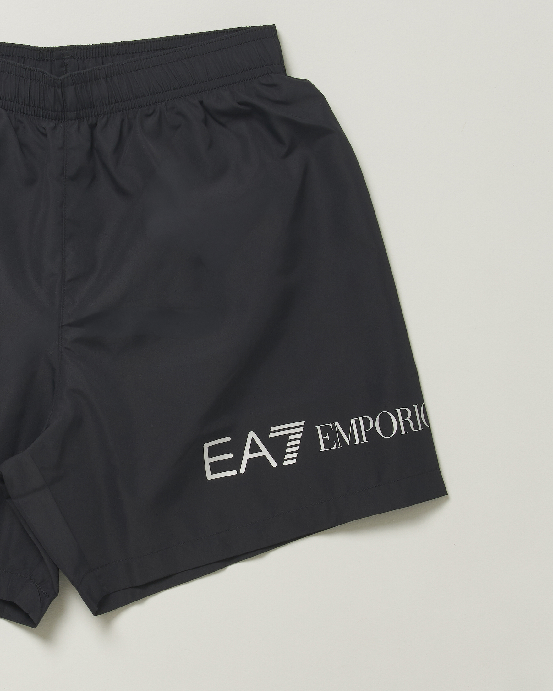 Boxer mare nero con stampa logo monogramma image