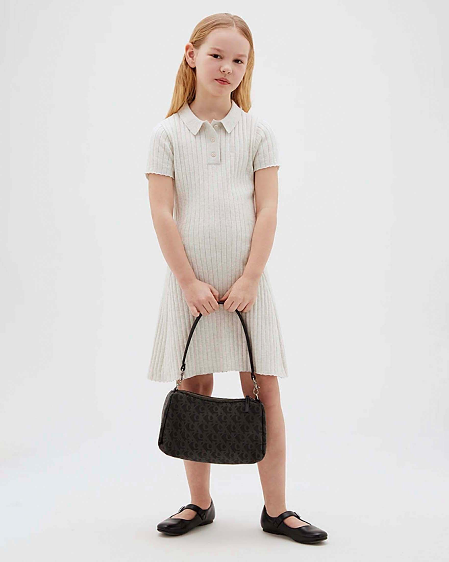 Borsa nera a spalla Calvin Klein con logo monogram all over