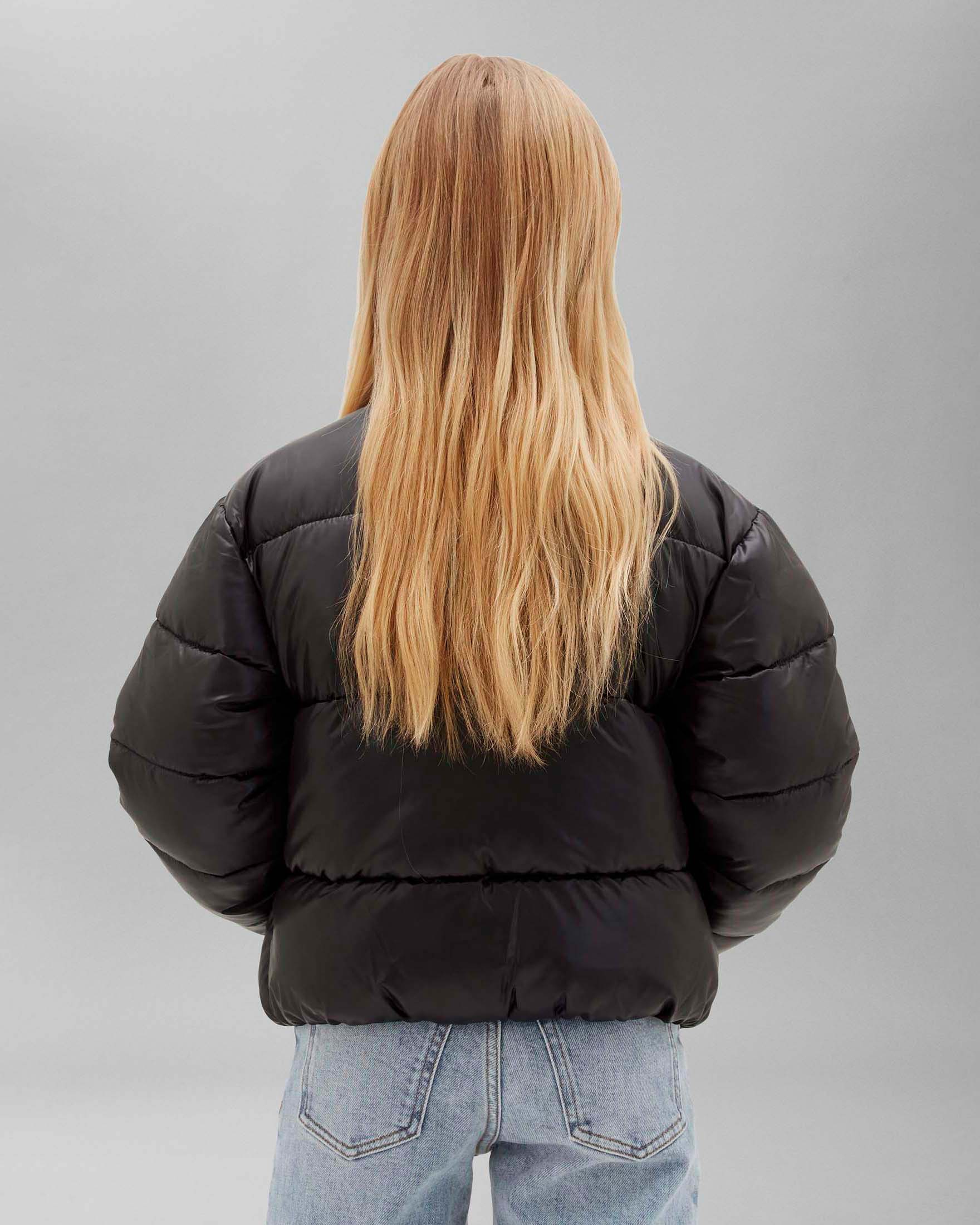 Piumino bomber nero Calvin Klein con apertura tramite zip image