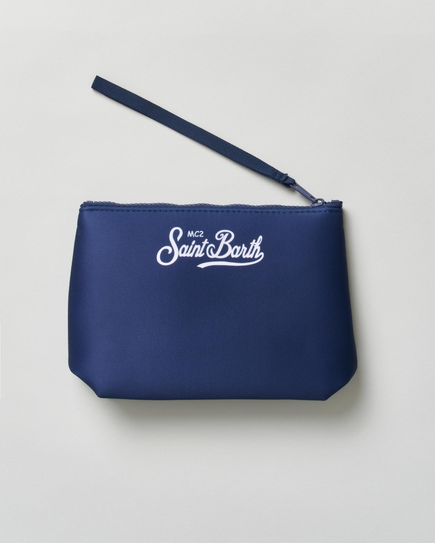 Pochette MC2 Saint Barth Aline blu in neoprene con grafica Dylan Duck image