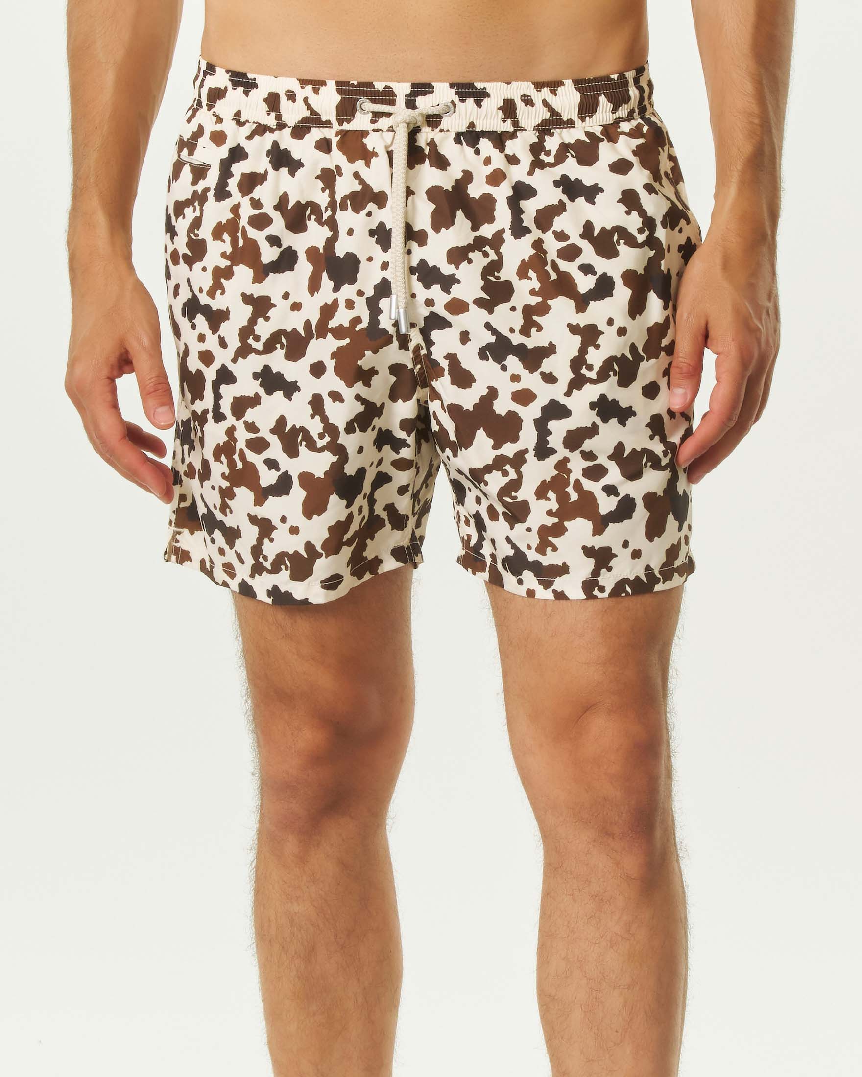 Boxer mare panna MC2 Saint Barth con stampa animalier