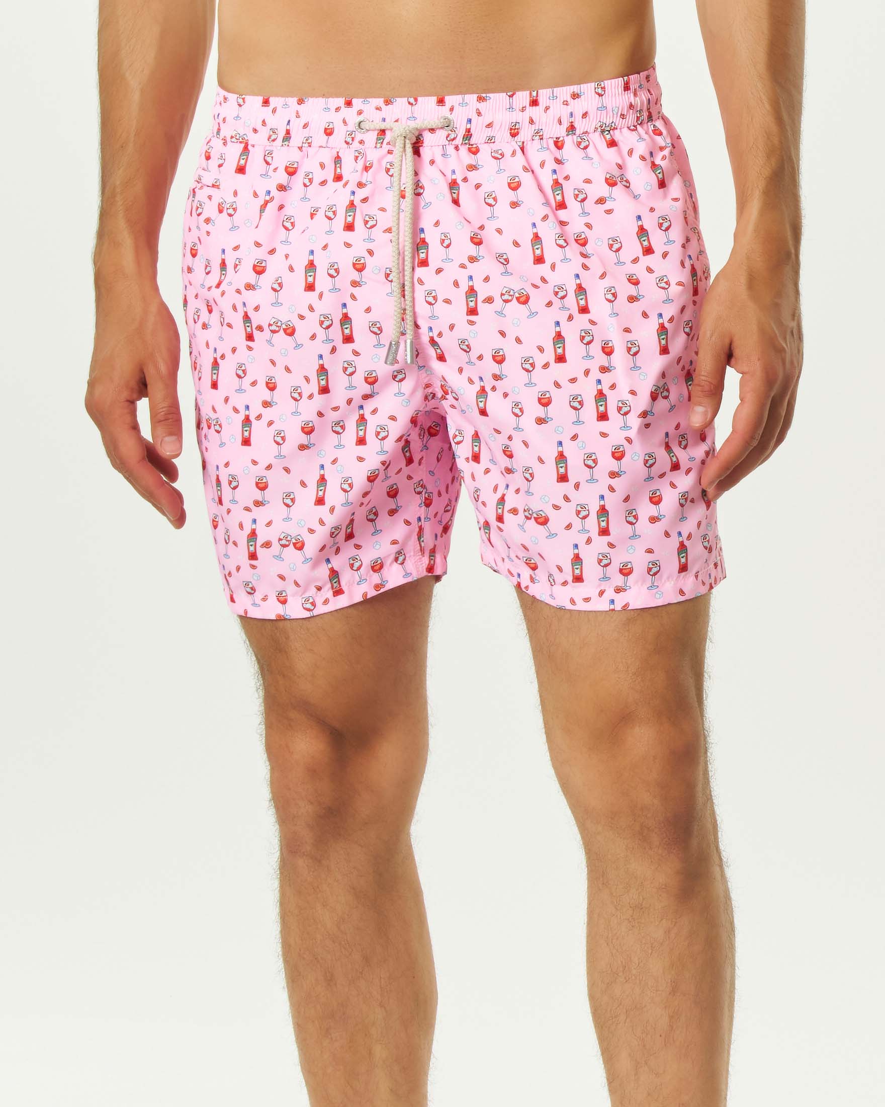 Boxer mare rosa MC2 Saint Barth con stampa spritz
