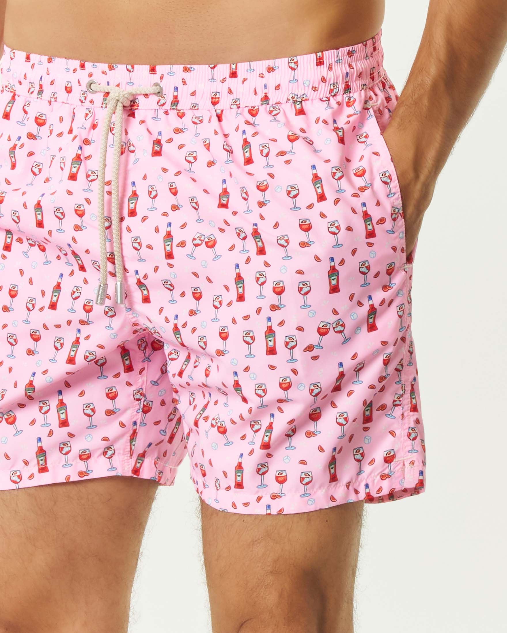 Boxer mare rosa MC2 Saint Barth con stampa spritz image