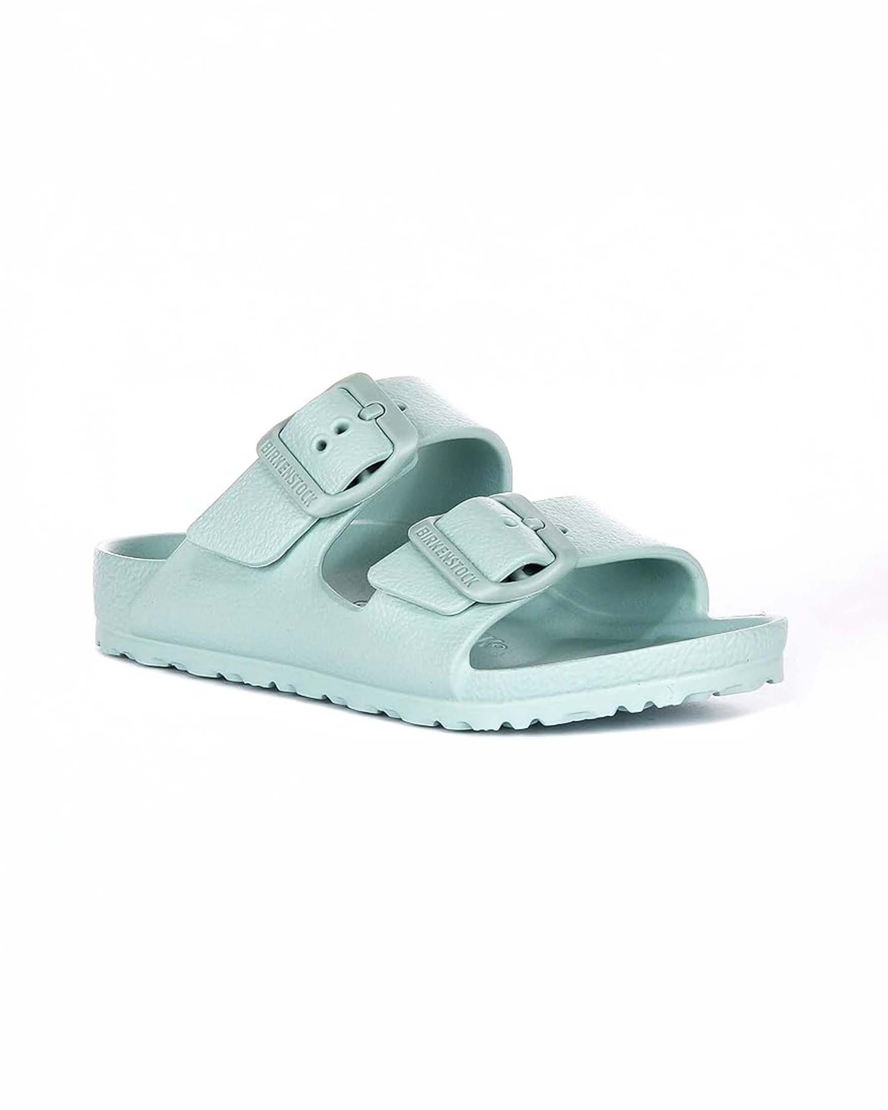 Sandalo verde acqua Birkenstock Arizona in gomma