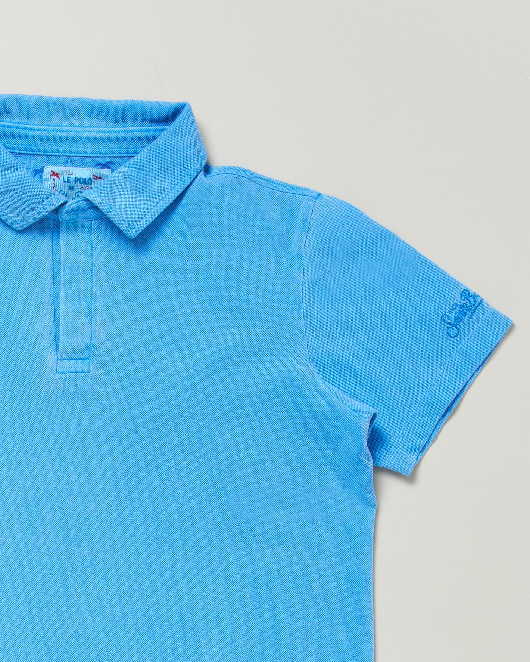 Polo turchese MC2 Saint Barth in misto cotone stretch image
