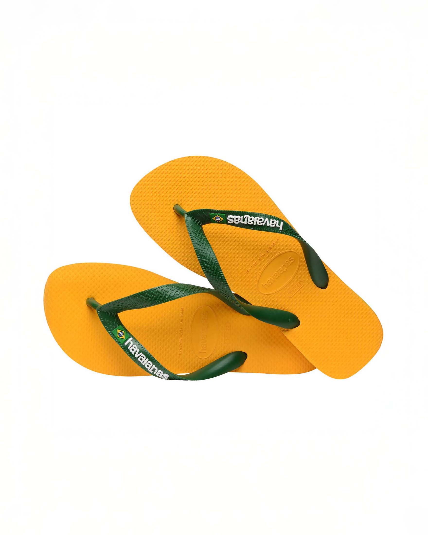 Havaianas Brasil Logo gialla con fascetta verde image