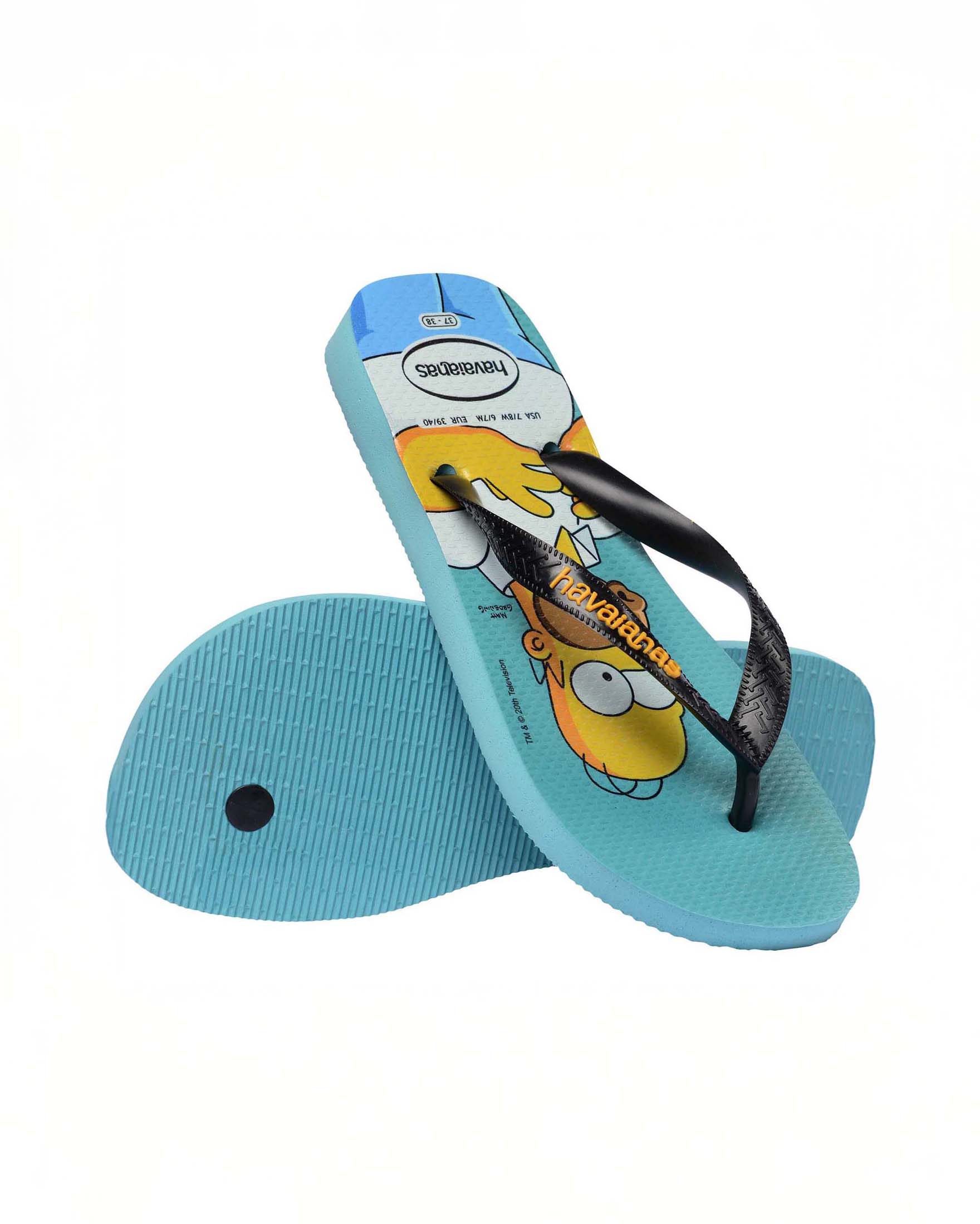 Havaianas azzurra con grafica Simpson e fascetta blu image