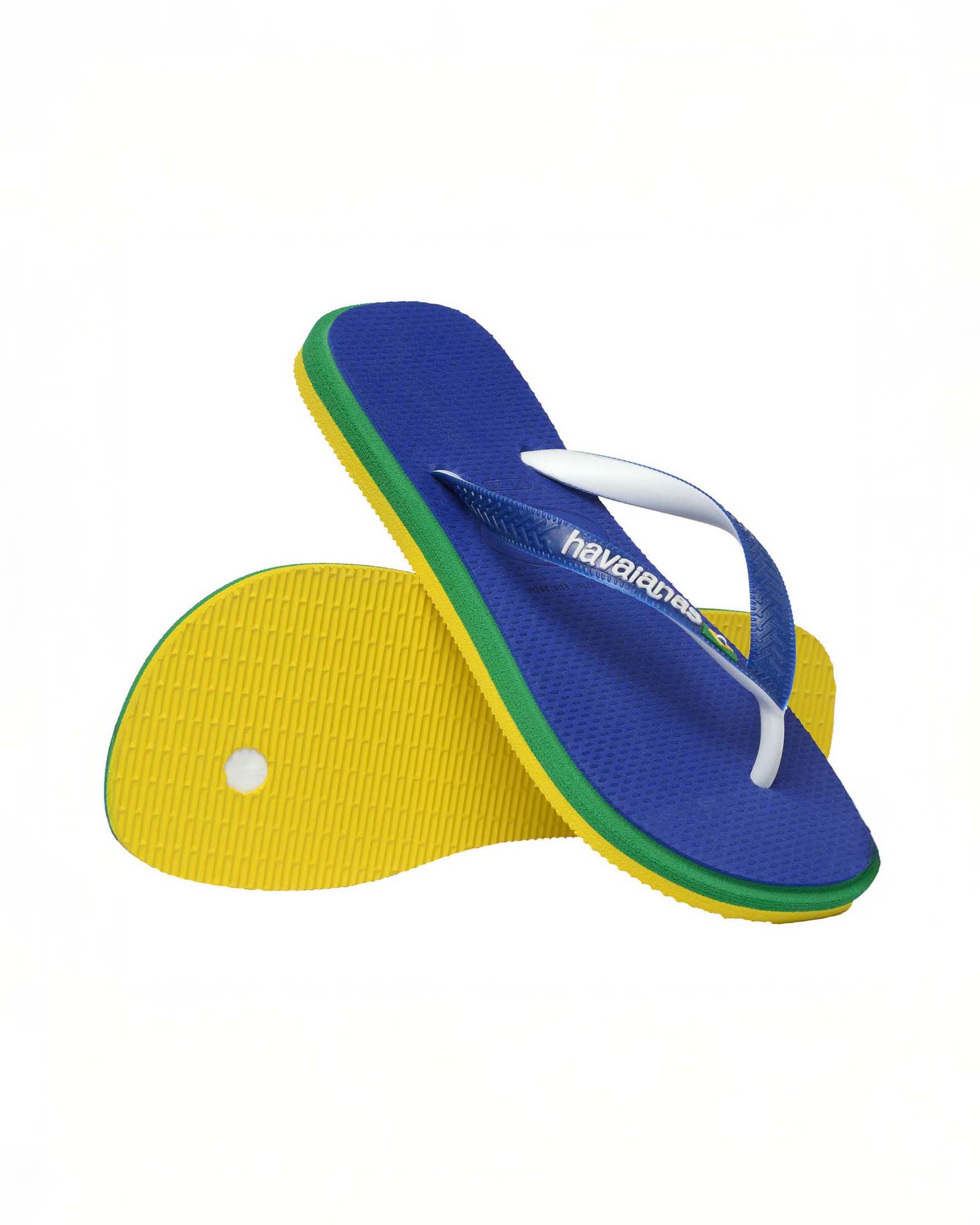 Havaianas Brasil Twist blu royal con profilo verde image