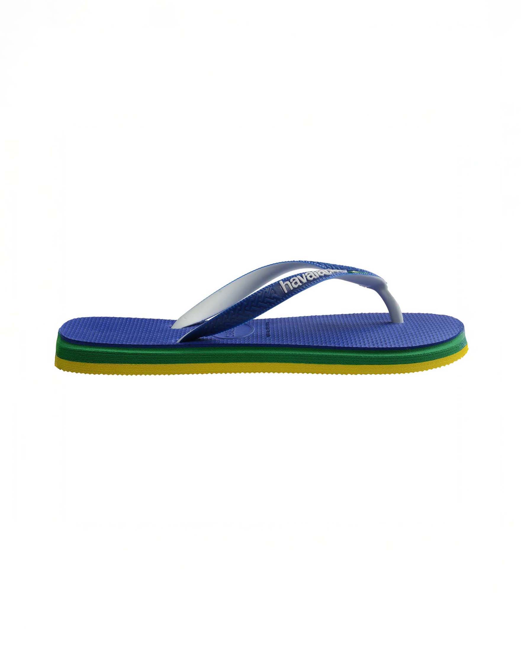 Havaianas Brasil Twist blu royal con profilo verde