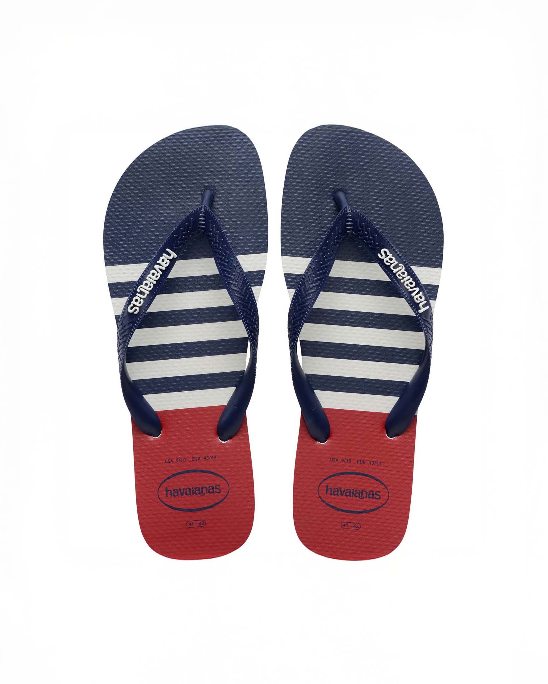 Havaianas Top Nautical blu rossa e bianca a righe con fascetta blu