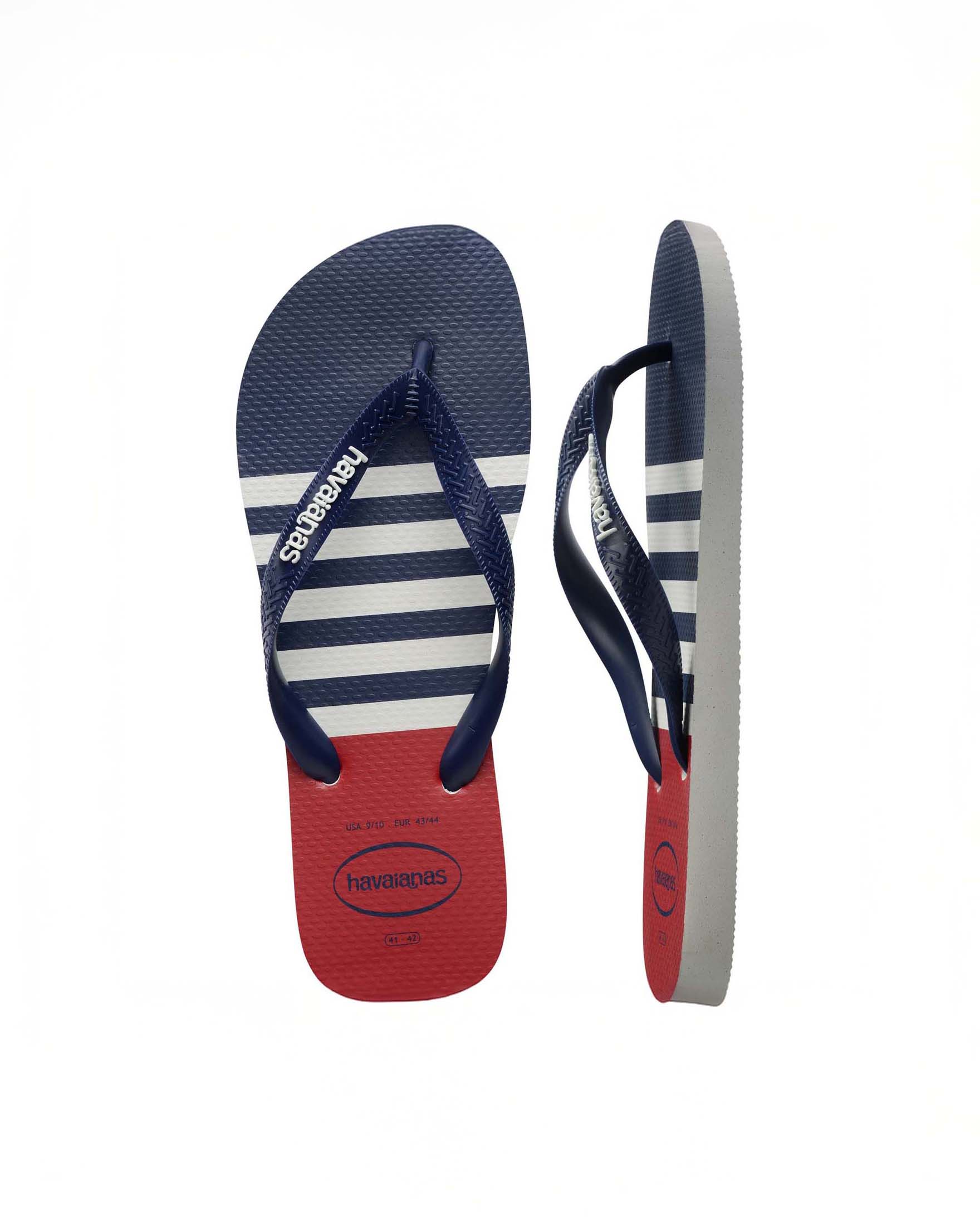Havaianas Top Nautical blu rossa e bianca a righe con fascetta blu