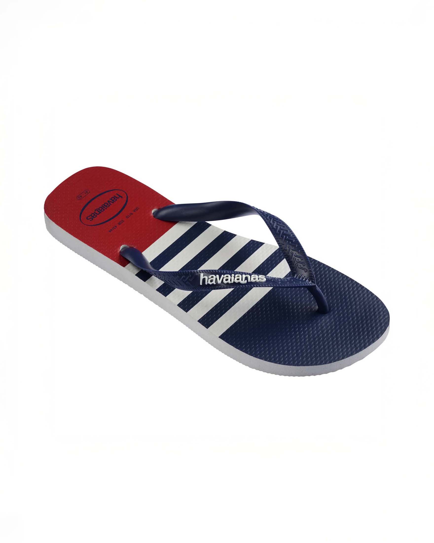 Havaianas Top Nautical blu rossa e bianca a righe con fascetta blu