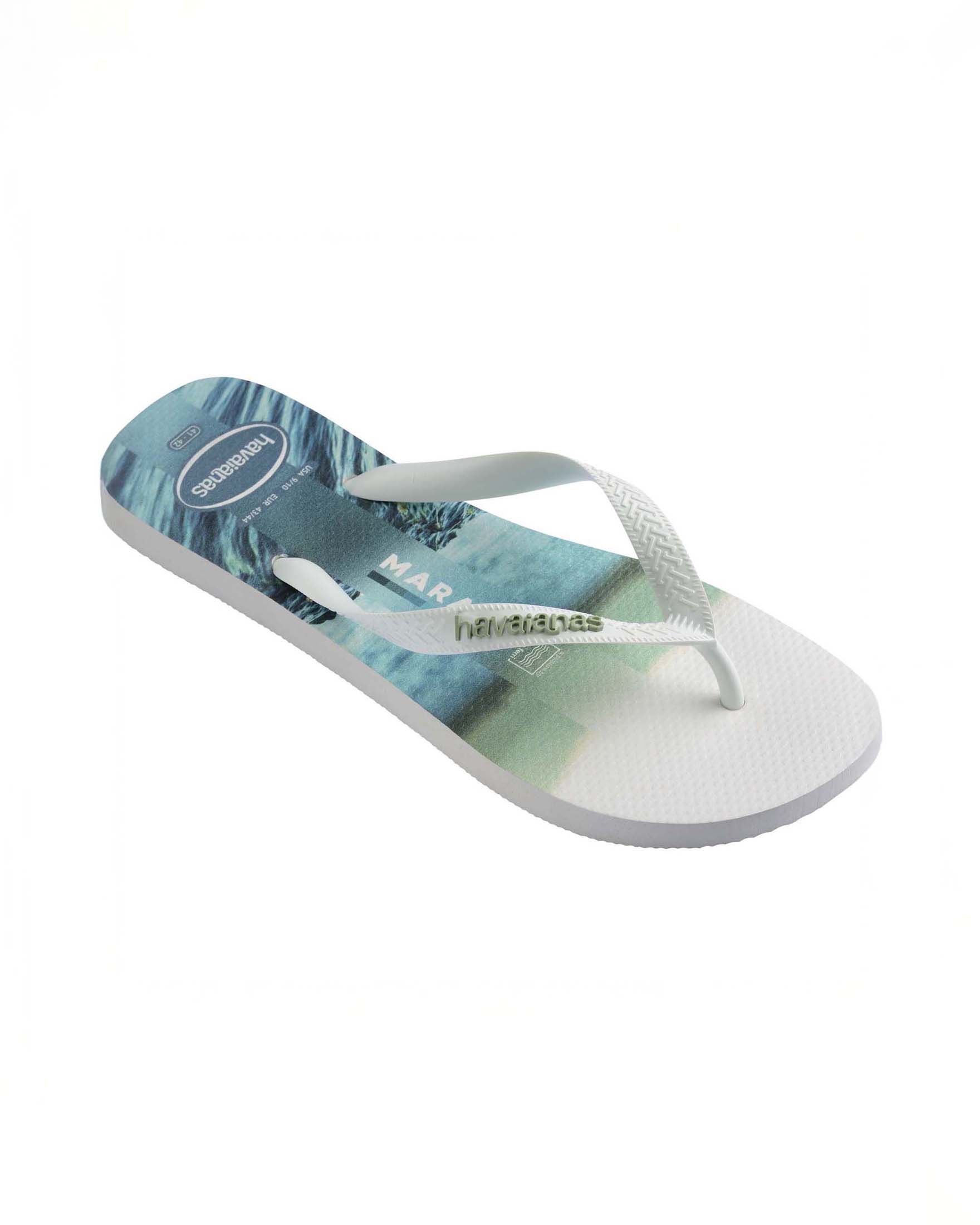 Havaianas Top Surfer bianca e azzurra con stampa fotografica