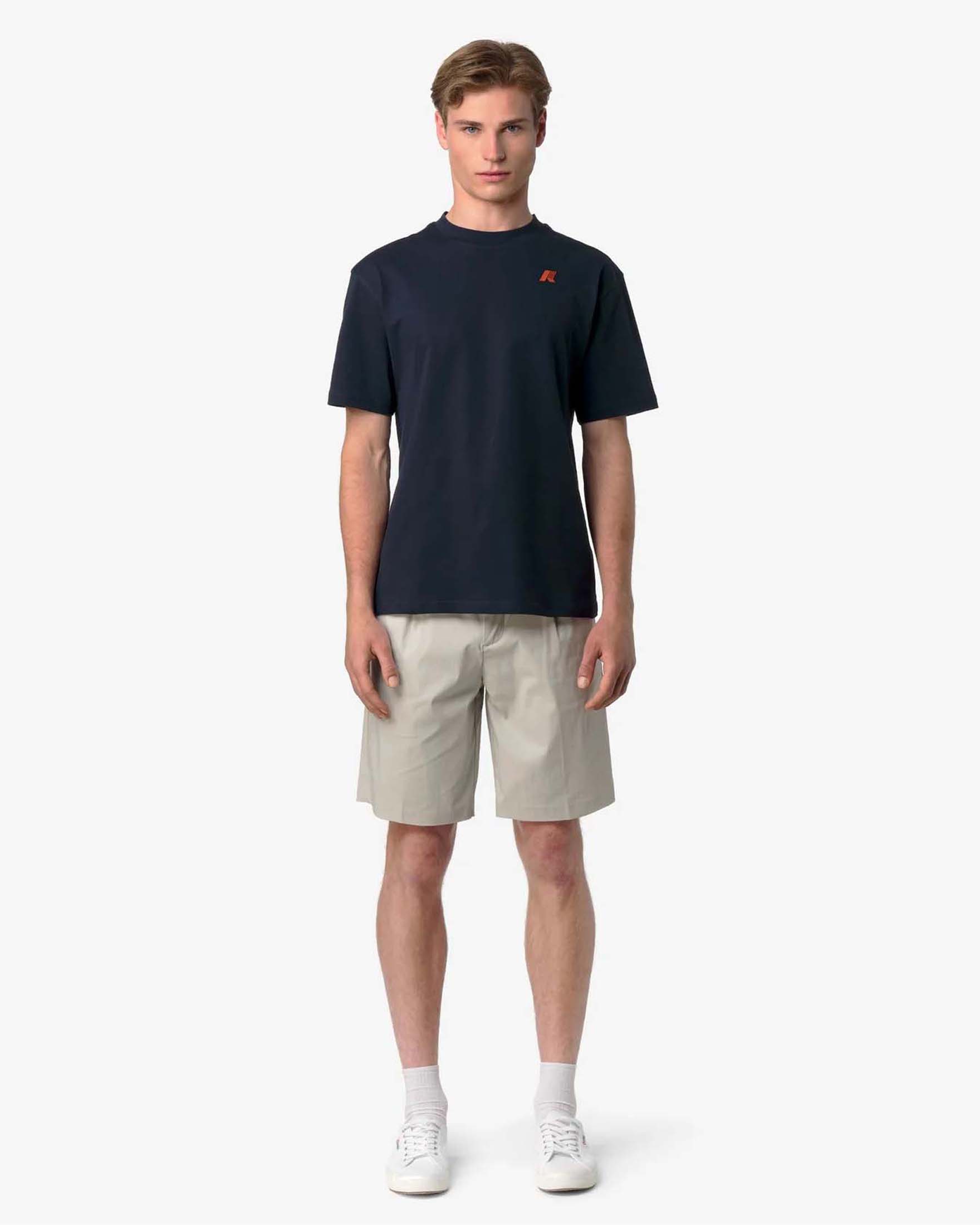 T-shirt K-way Solo Jersey Wave blu