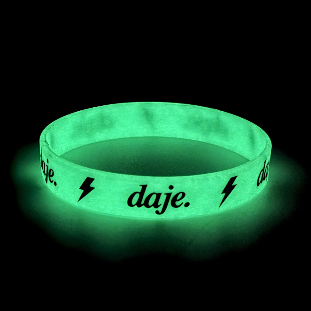 Braccialetto Silicone - Daje Glow in the Dark