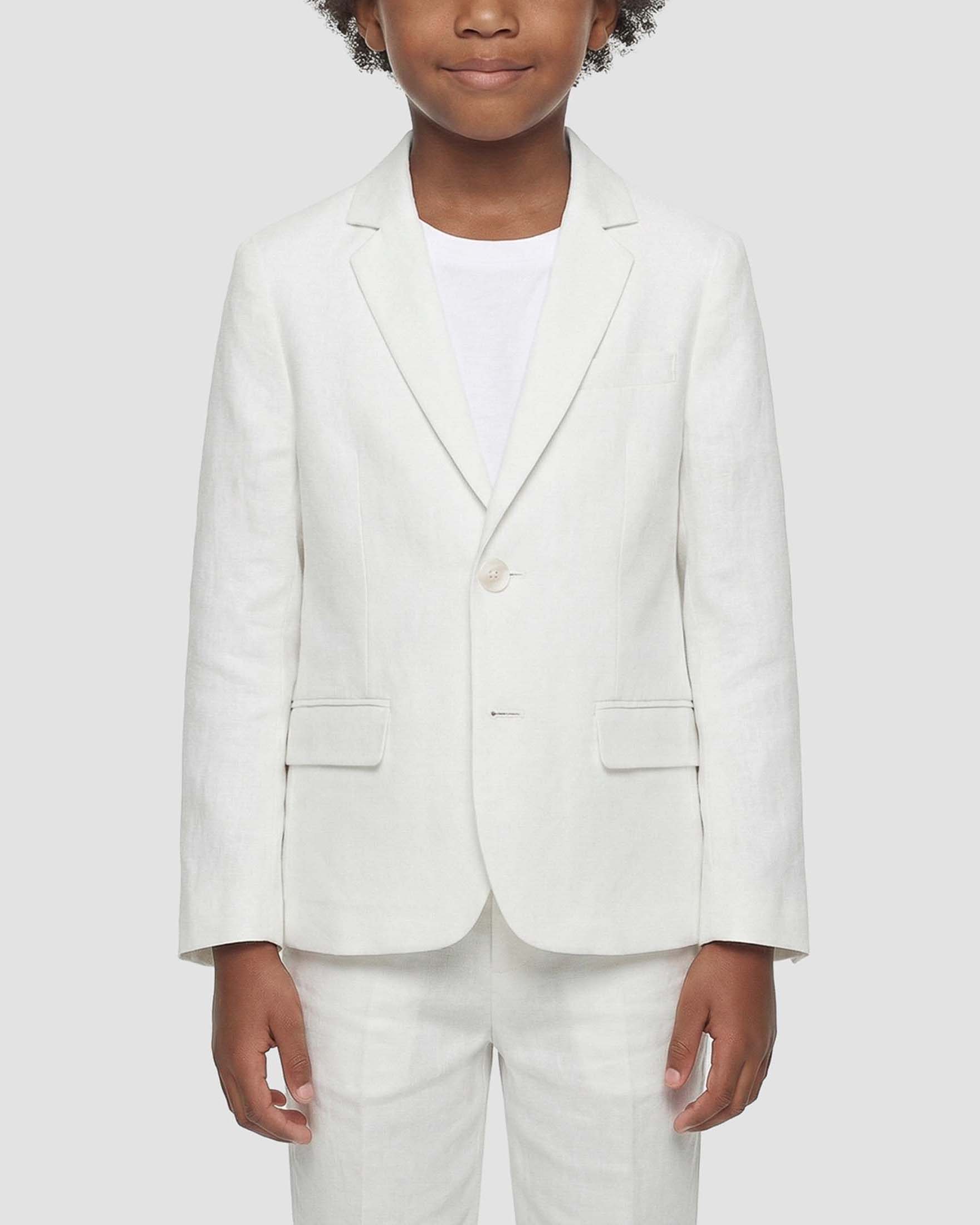 Blazer monopetto Antony Morato in misto lino bianco