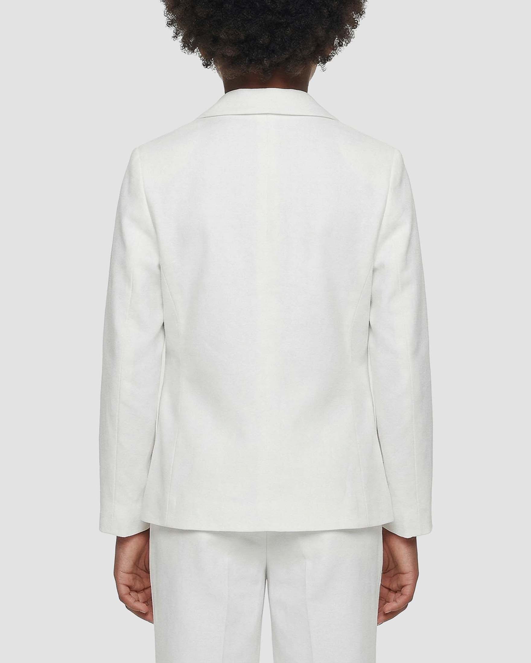 Blazer monopetto Antony Morato in misto lino bianco image
