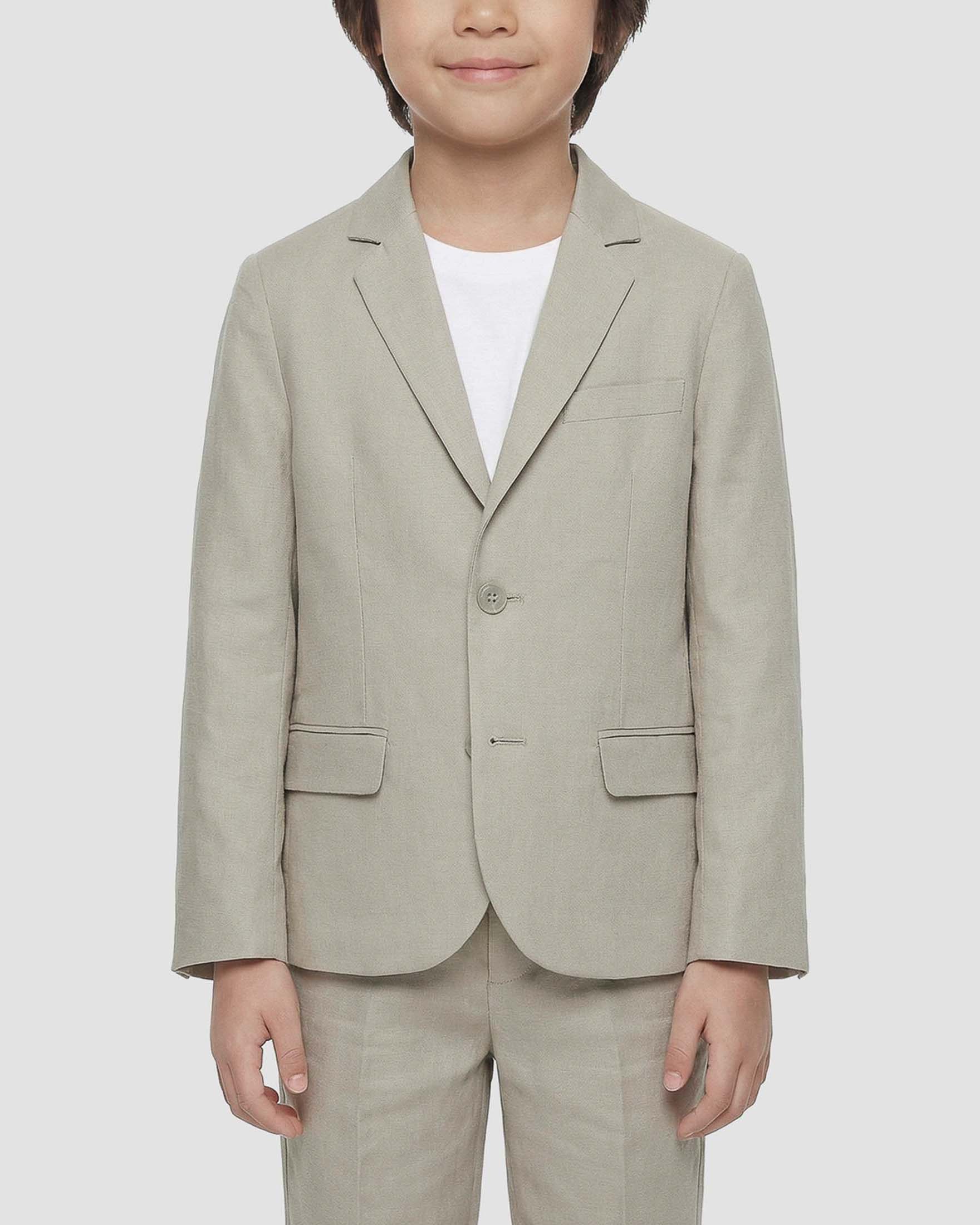 Blazer monopetto Antony Morato in misto lino color sabbia