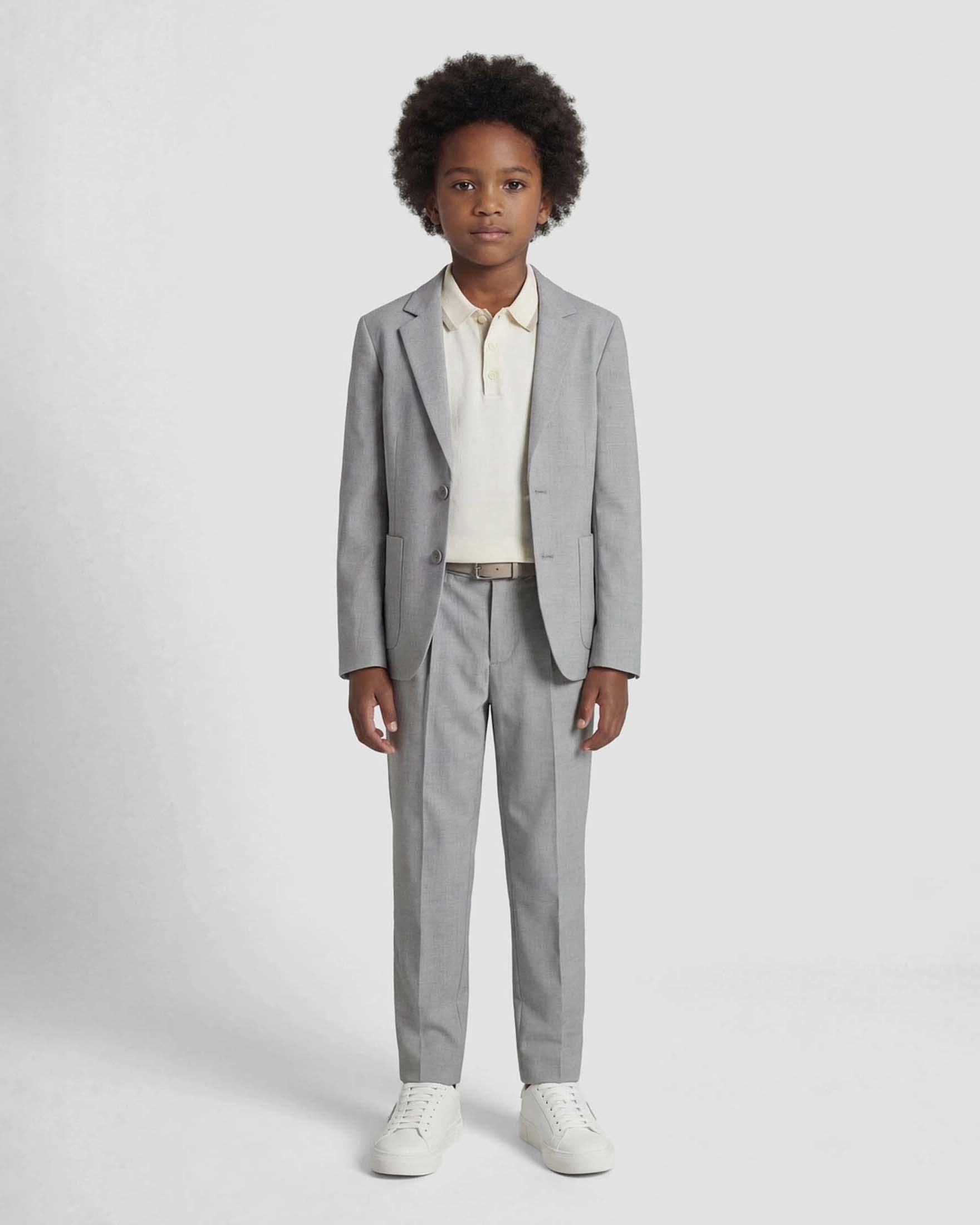 Blazer Antony Morato in grisaglia di misto viscosa color verde agave monopetto image