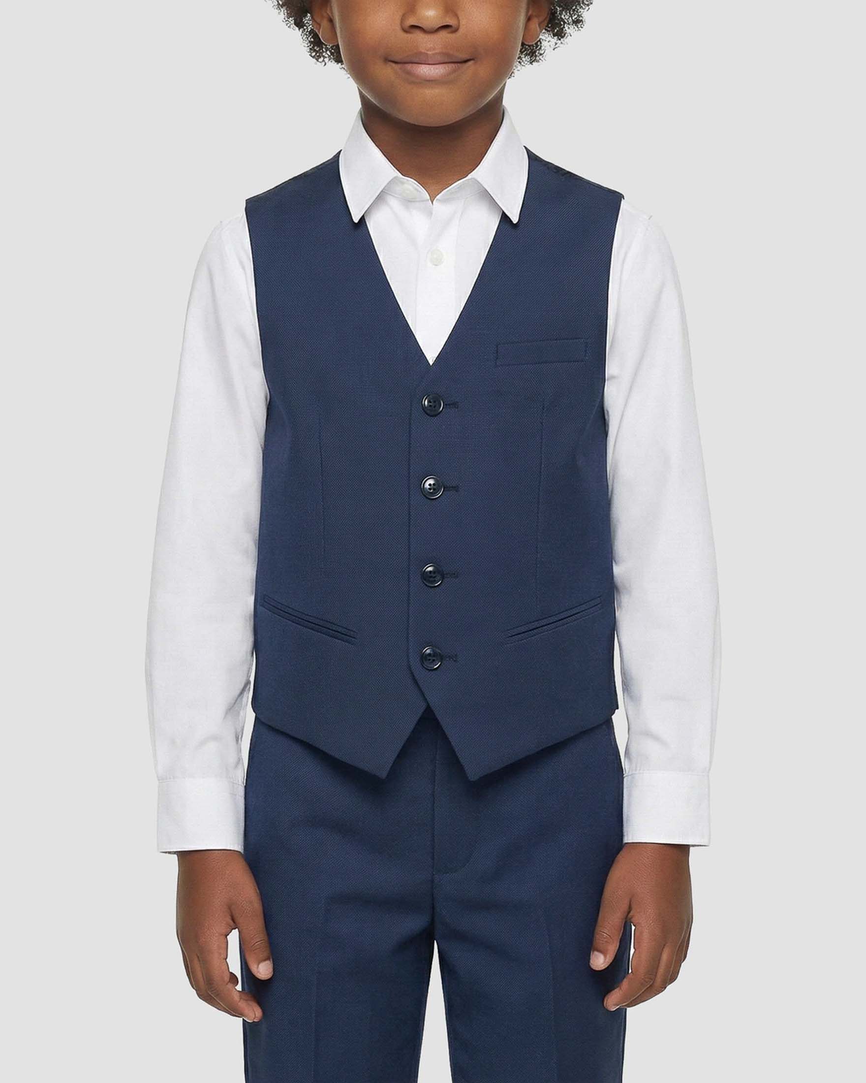 Gilet Antony Morato blu in misto lino image