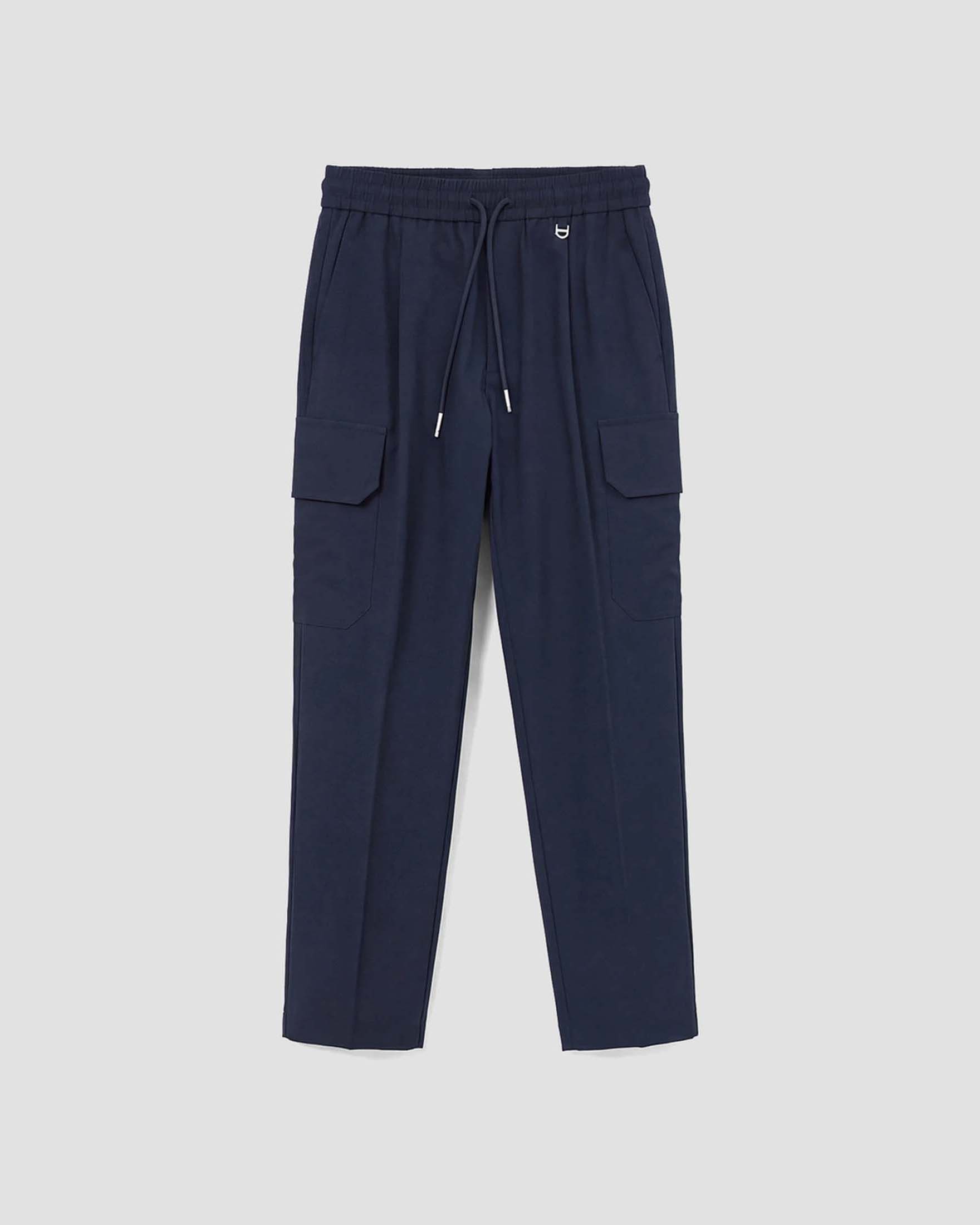 Pantalone cargo blu Antony Morato in fresco lana