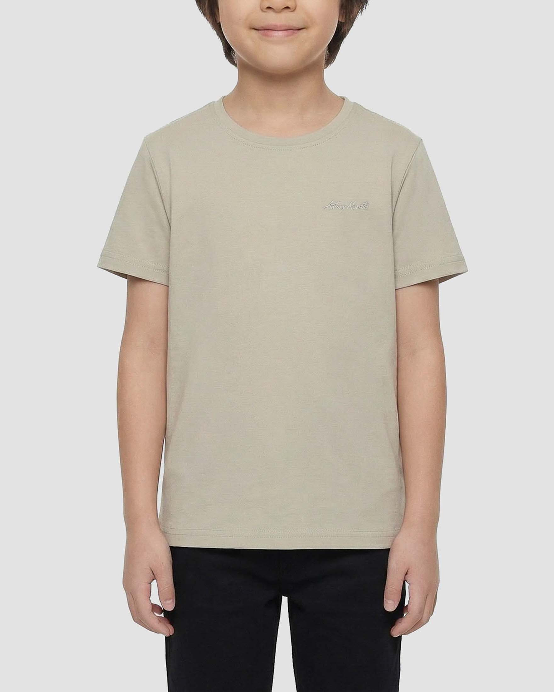 T-shirt color sabbia Antony Morato in misto cotone a maniche corte.
