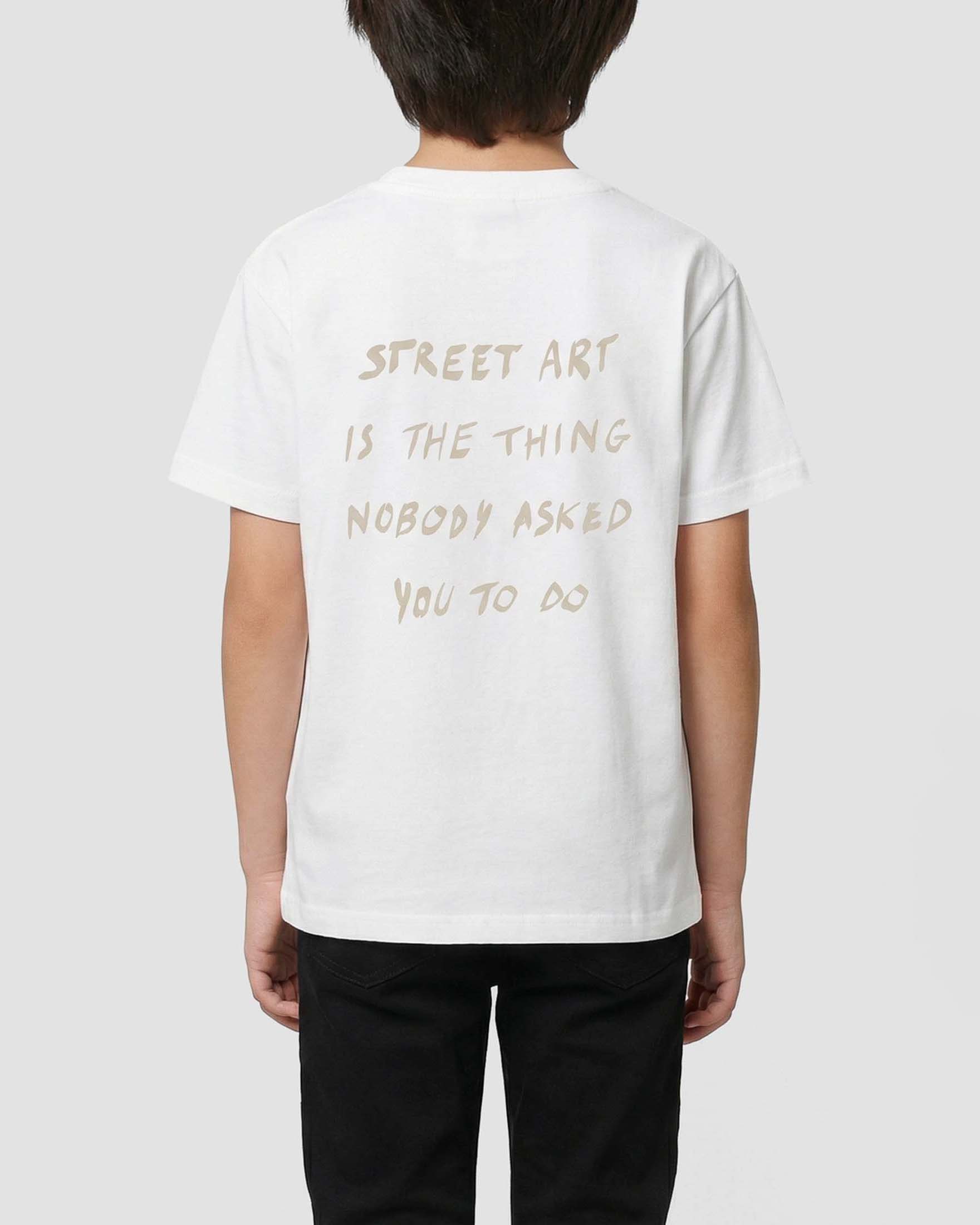 T-shirt bianca Antony Morato in puro cotone con stampa graffiti image