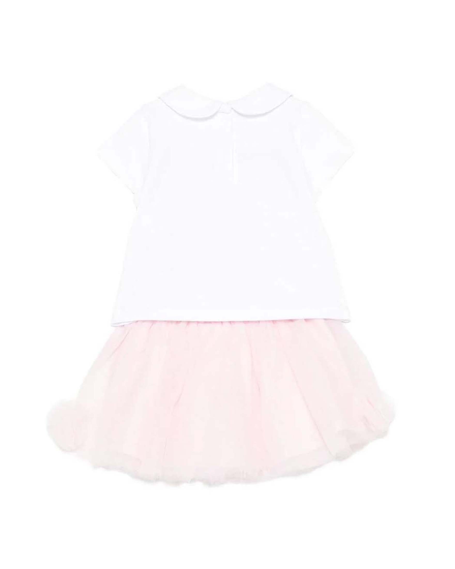 Completo Liu Jo t-shirt bianca e gonna in tulle rosa image