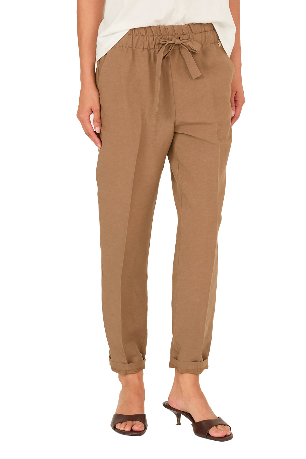 Pantalone in Lino e Viscosa