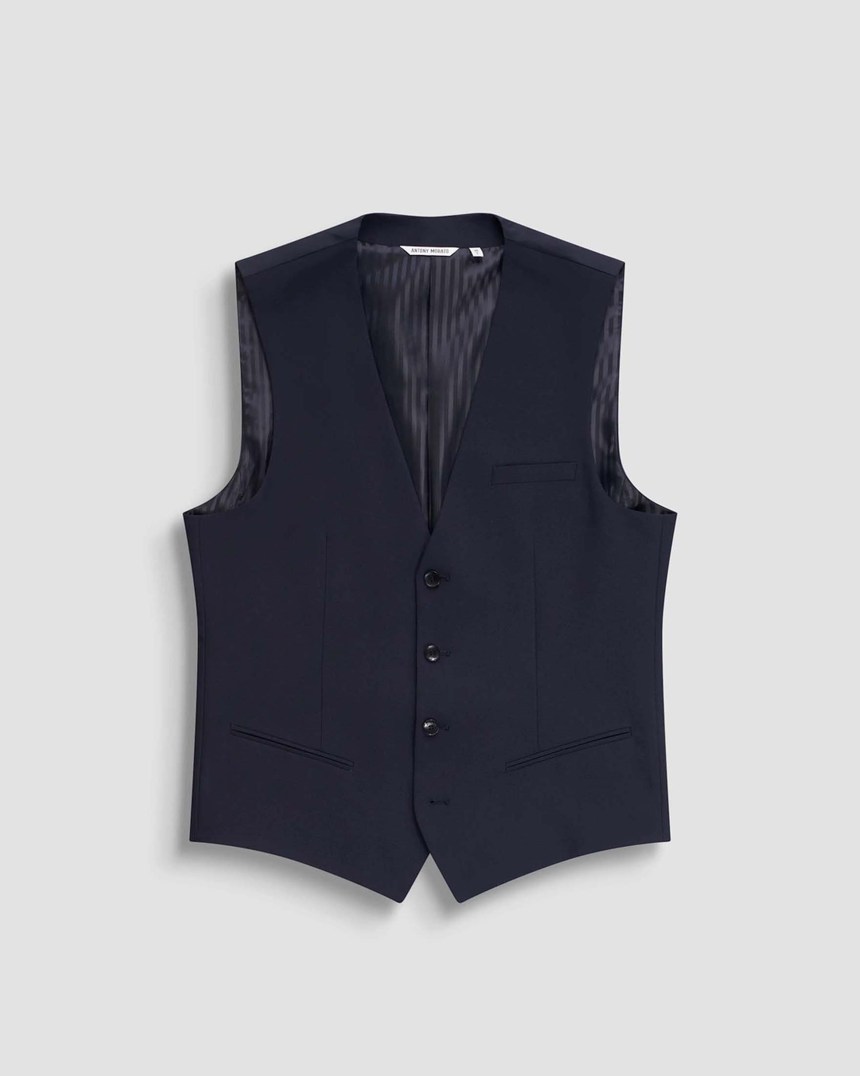 Gilet Antony Morato blu in fresco lana
