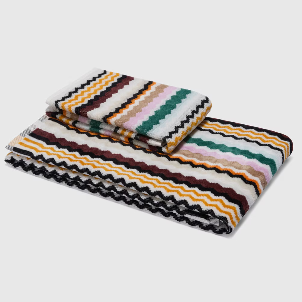 MISSONI  タオルセット 多色 Missoni Home Aura Towel Set | Face and Guest Chevron Multicolor