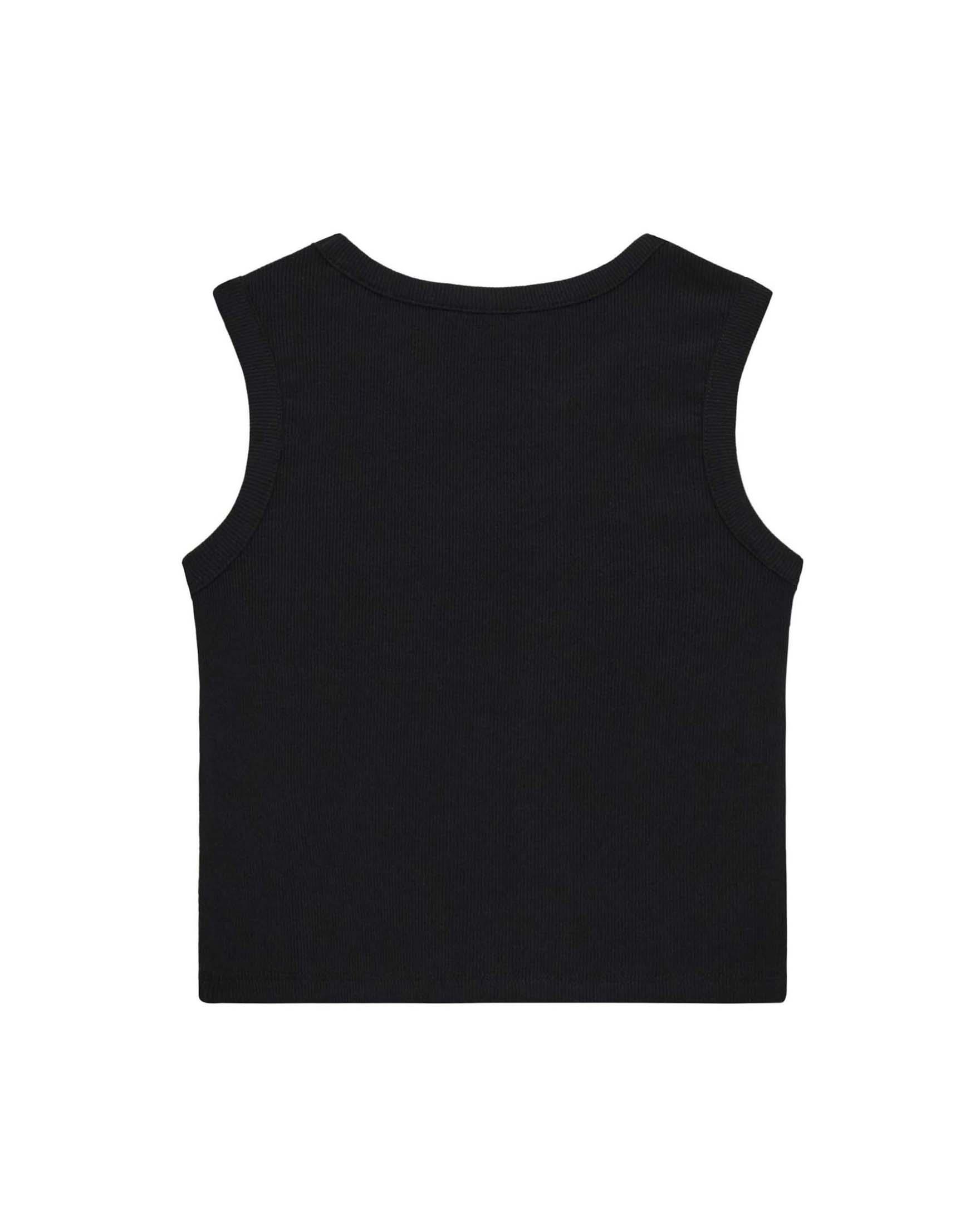 T-shirt Guess rosa in misto cotone a costine con logo ricamato image