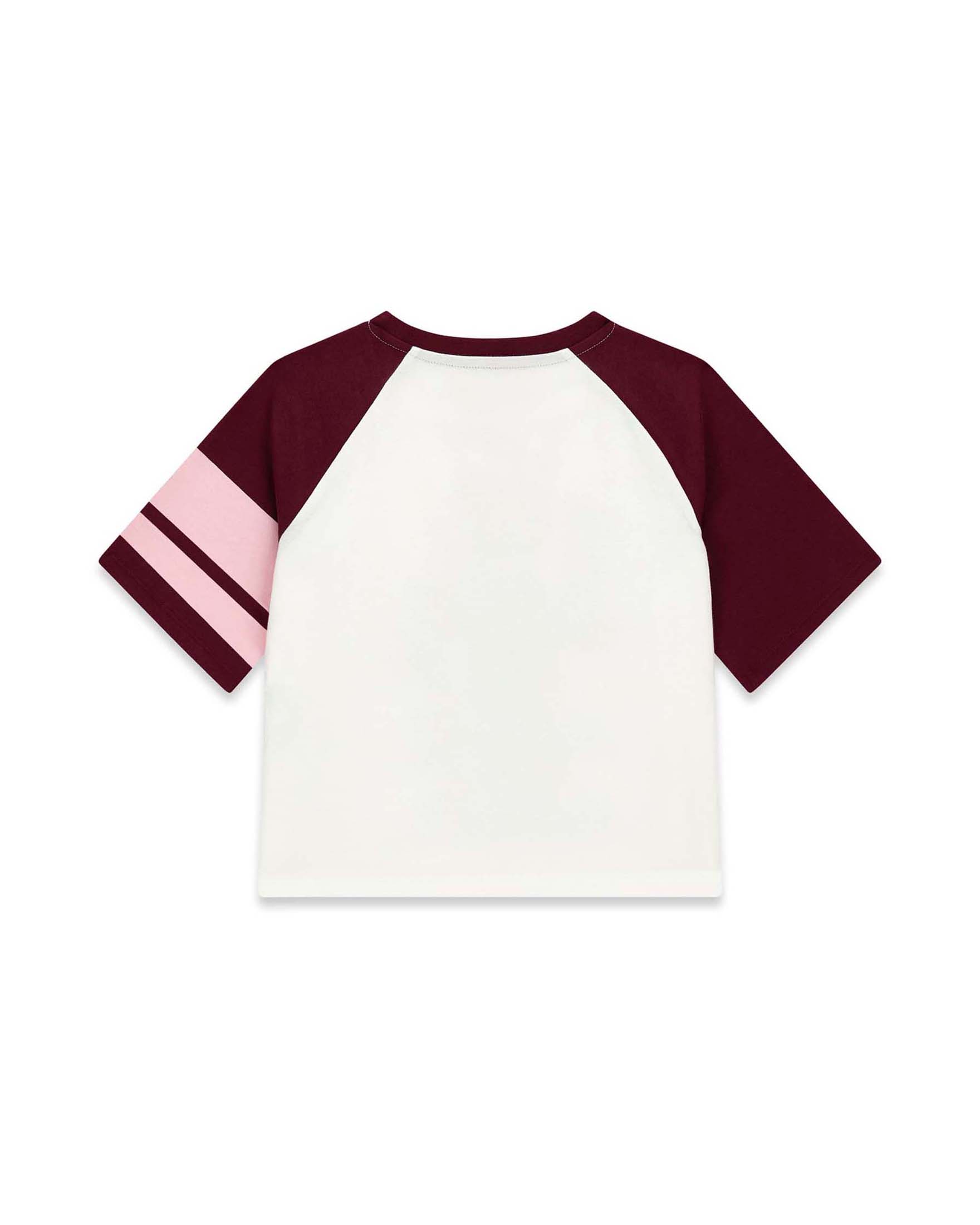 T-shirt mezza manica Guess bianca in cotone con stampa e logo in strass image