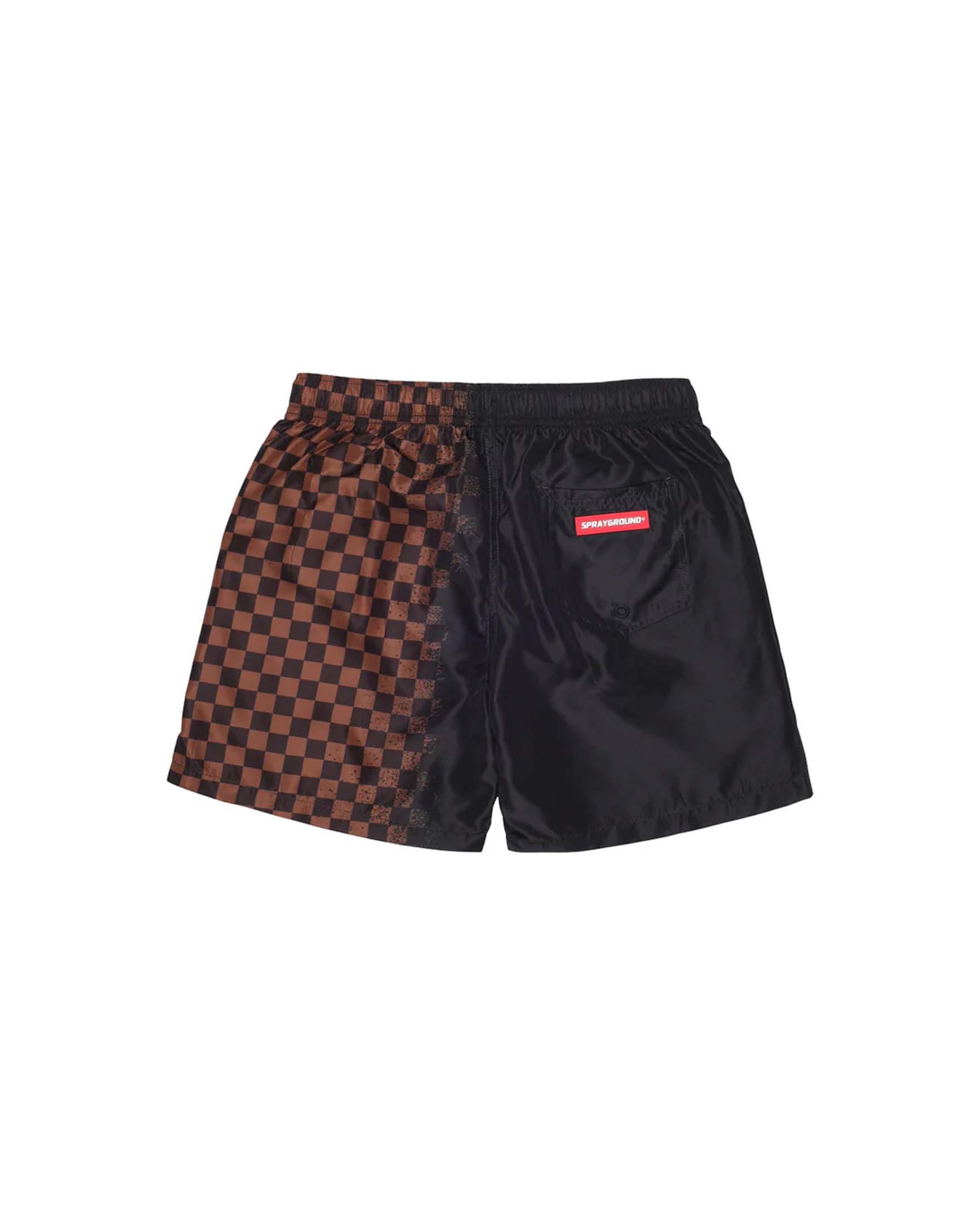 Boxer Sprayground nero e marrone in damier image