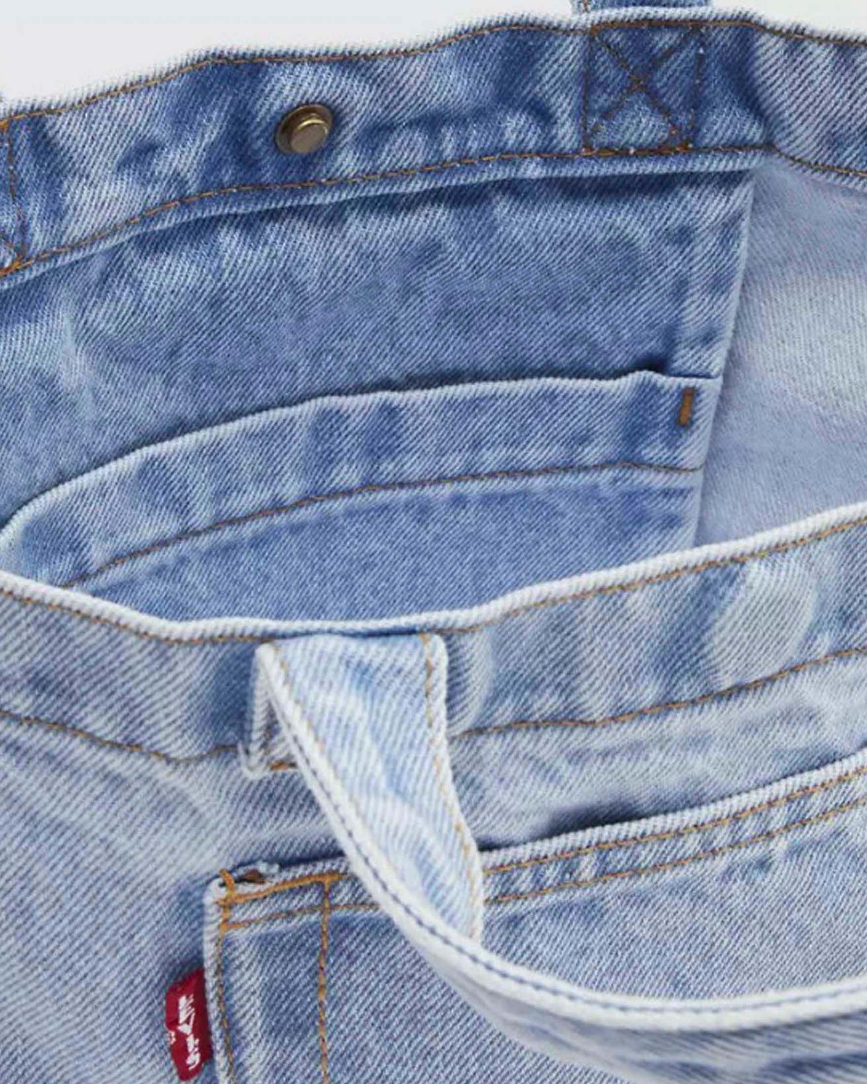 Mini Tote Levi's super stonewash in cotone con tasca e logo Red Tab image