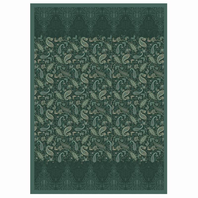 Bassetti Plaid Monnalisa V1 - Eleganza Barocca verde petrolio