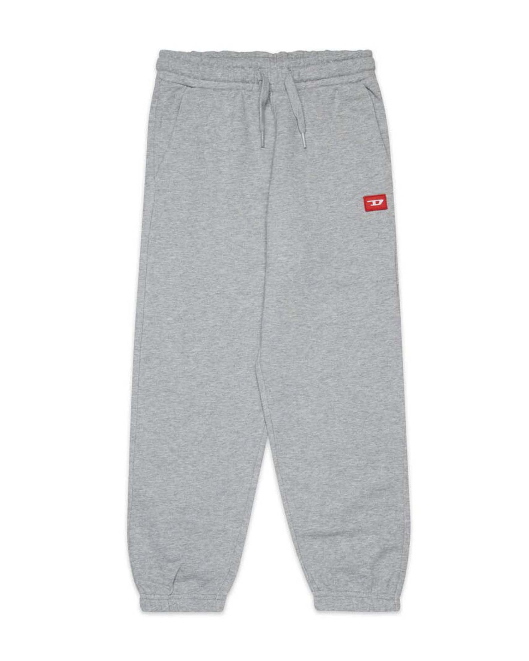 Pantalone Diesel jogger grigio in puro cotone