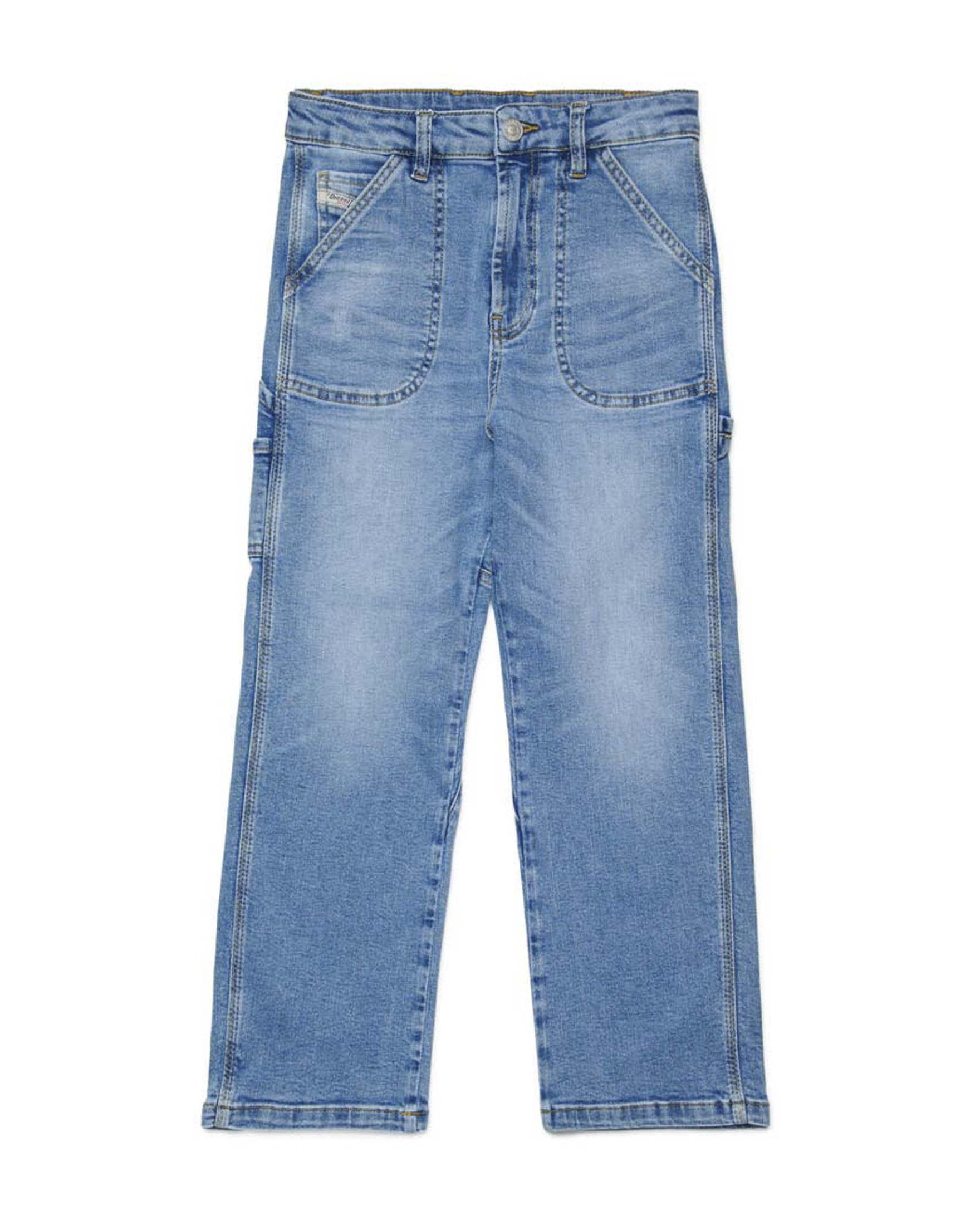 Jeans worker Diesel a lavaggio chiaro stone washed