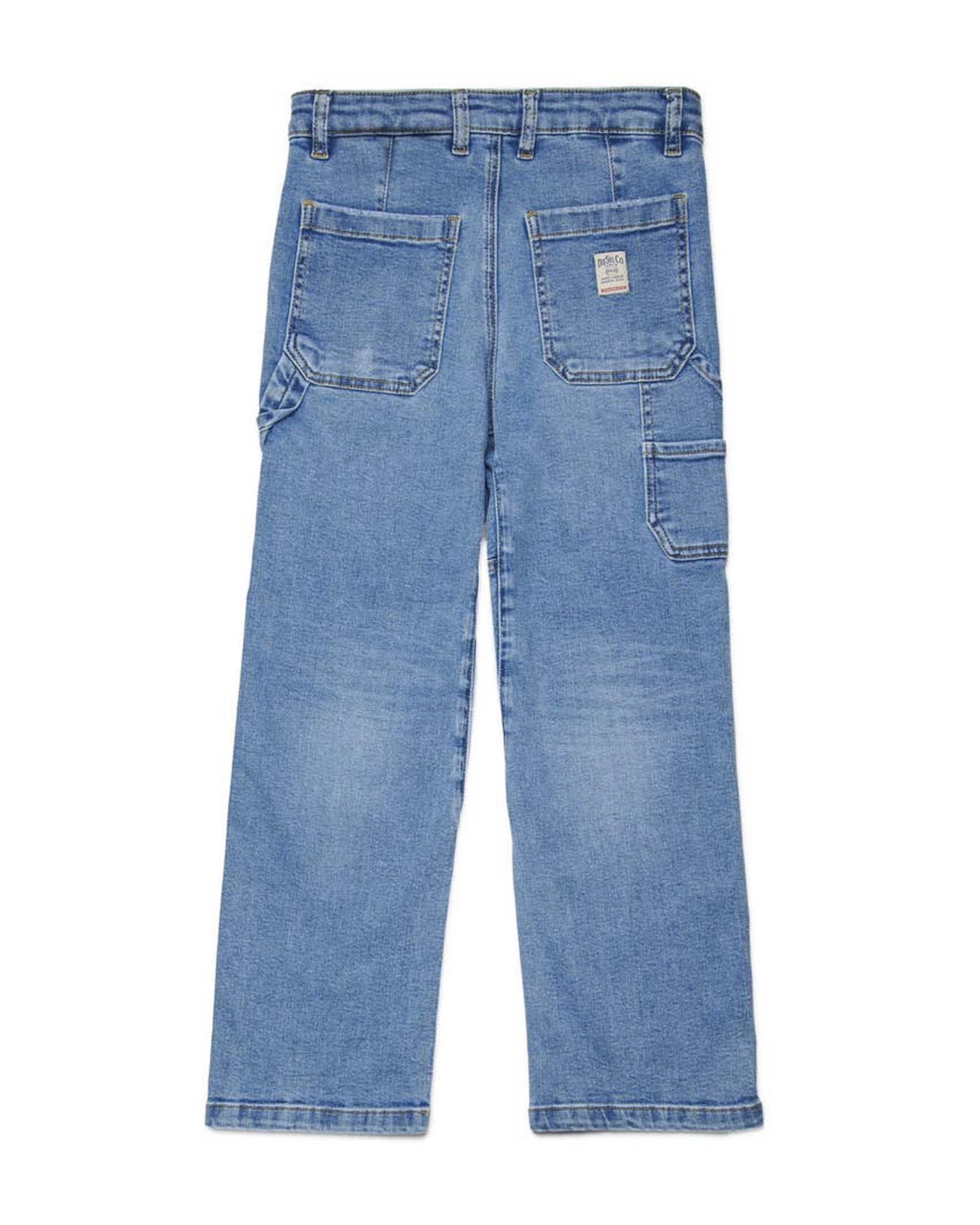 Jeans worker Diesel a lavaggio chiaro stone washed image